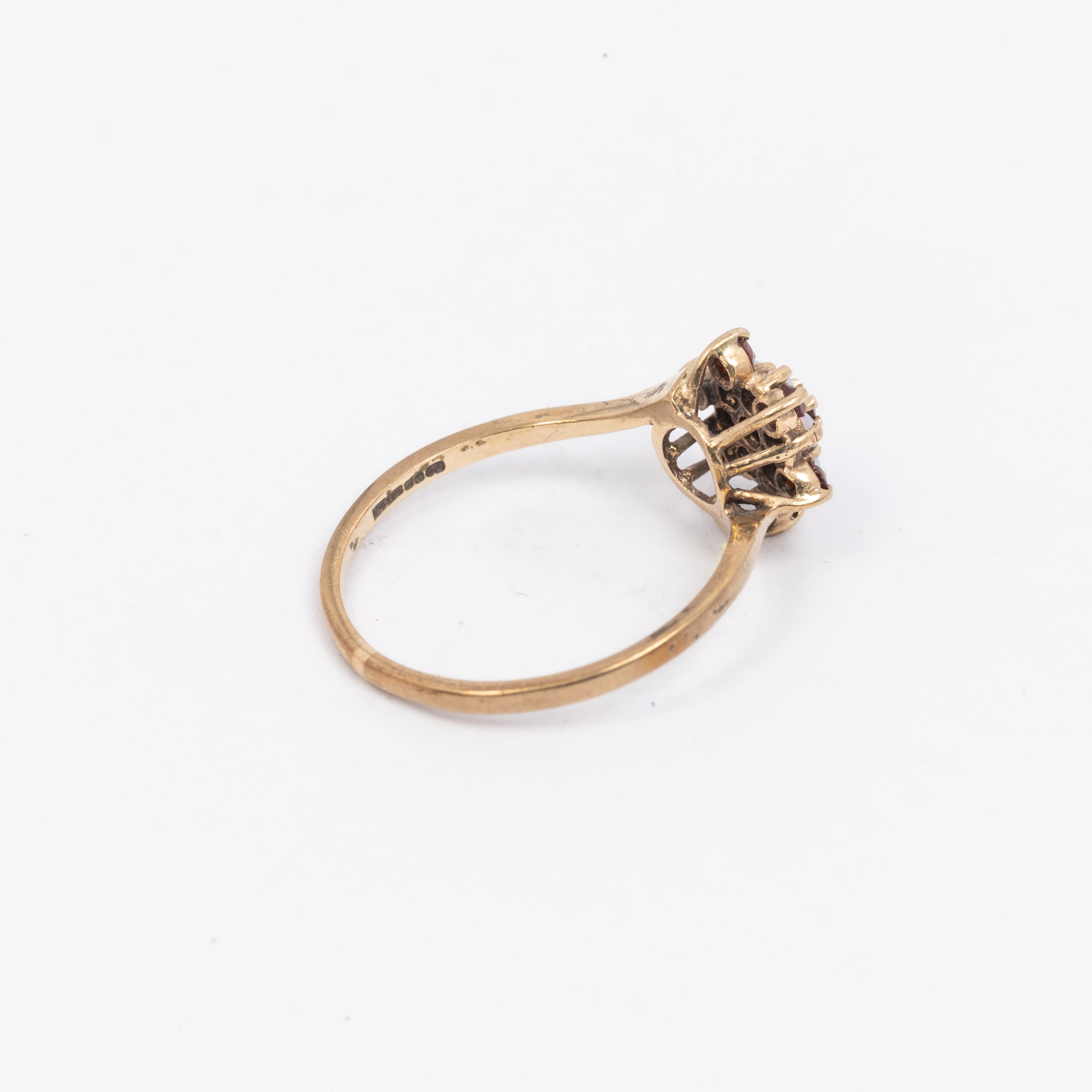 Ladies Garnet & Opal Ring