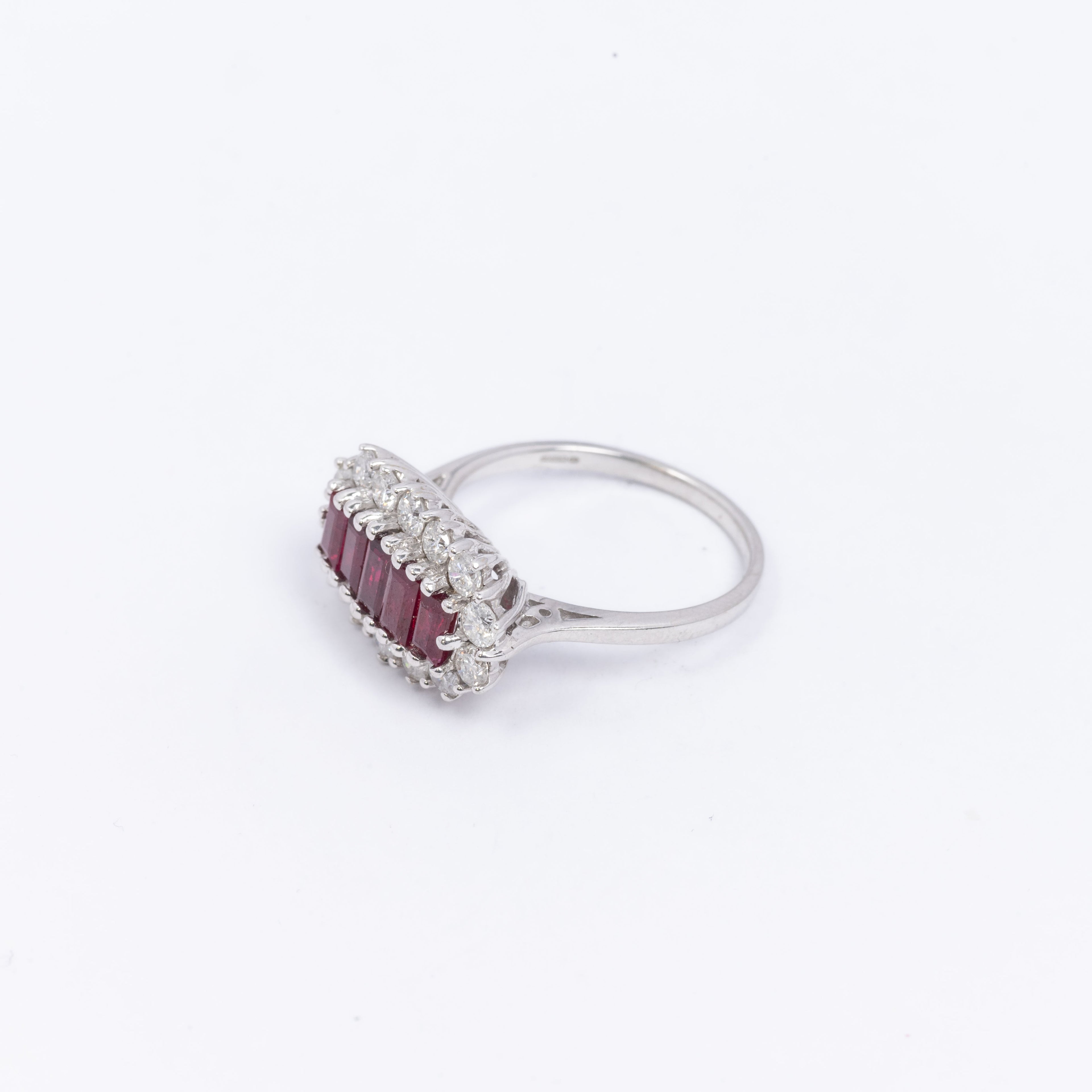 Ladies Ruby & Diamond Ring