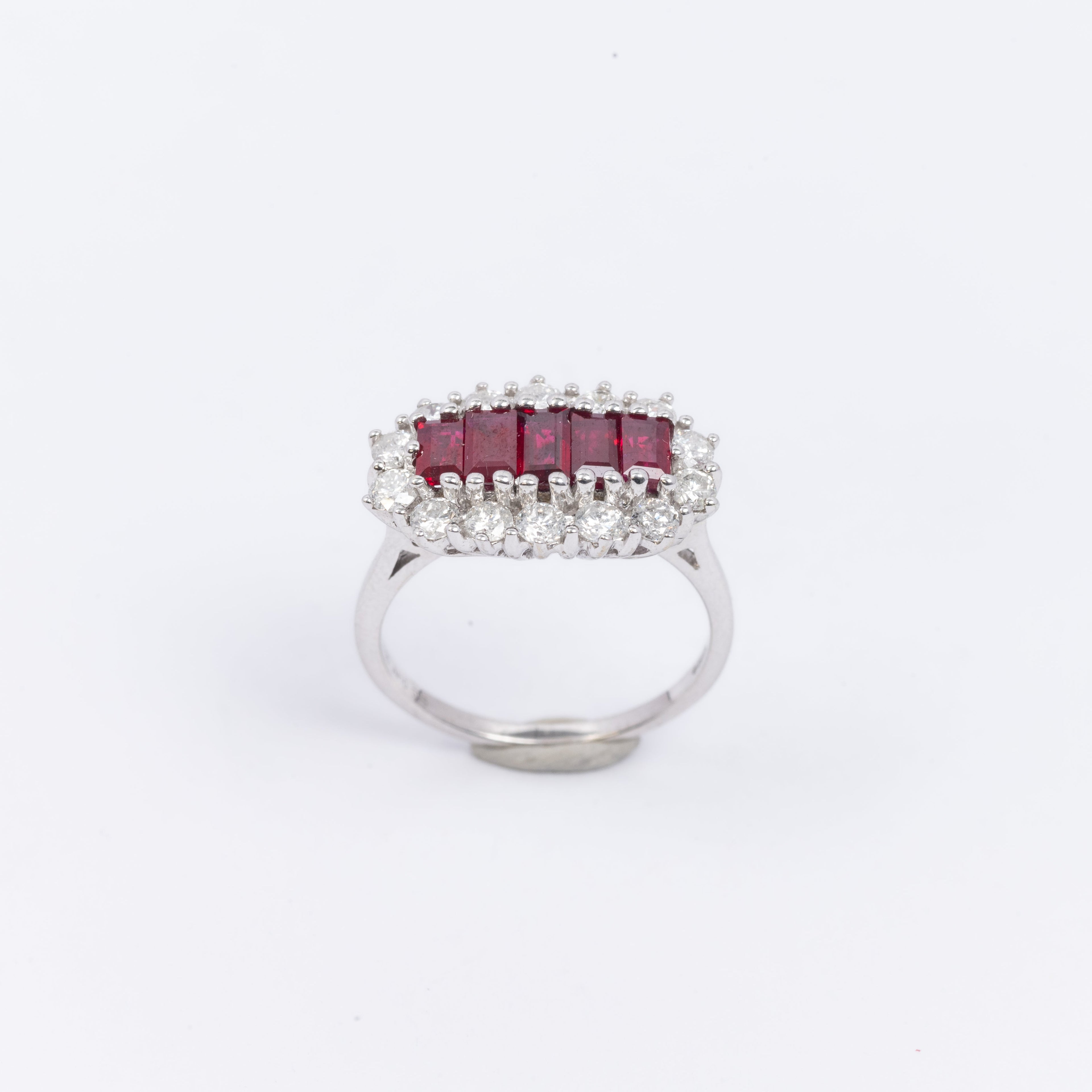 Ladies Ruby & Diamond Ring