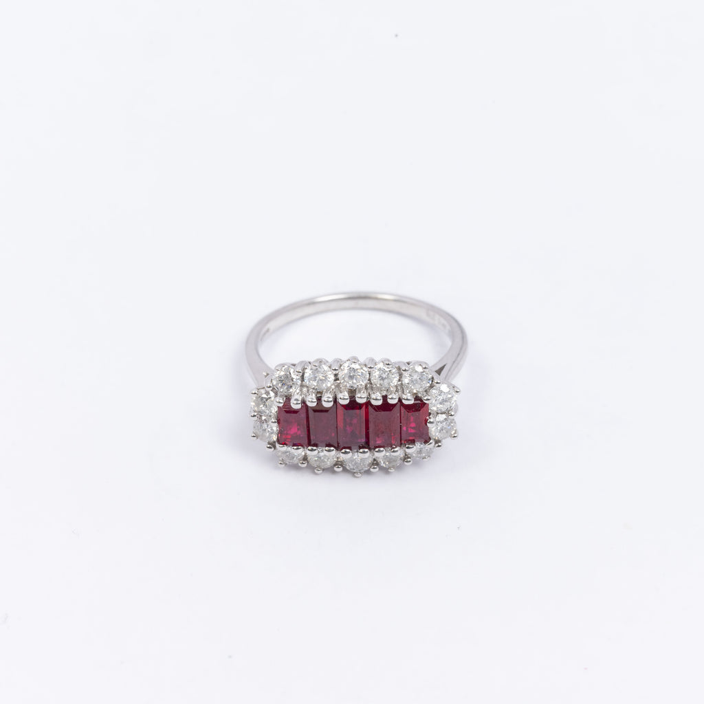 Ladies Ruby & Diamond Ring