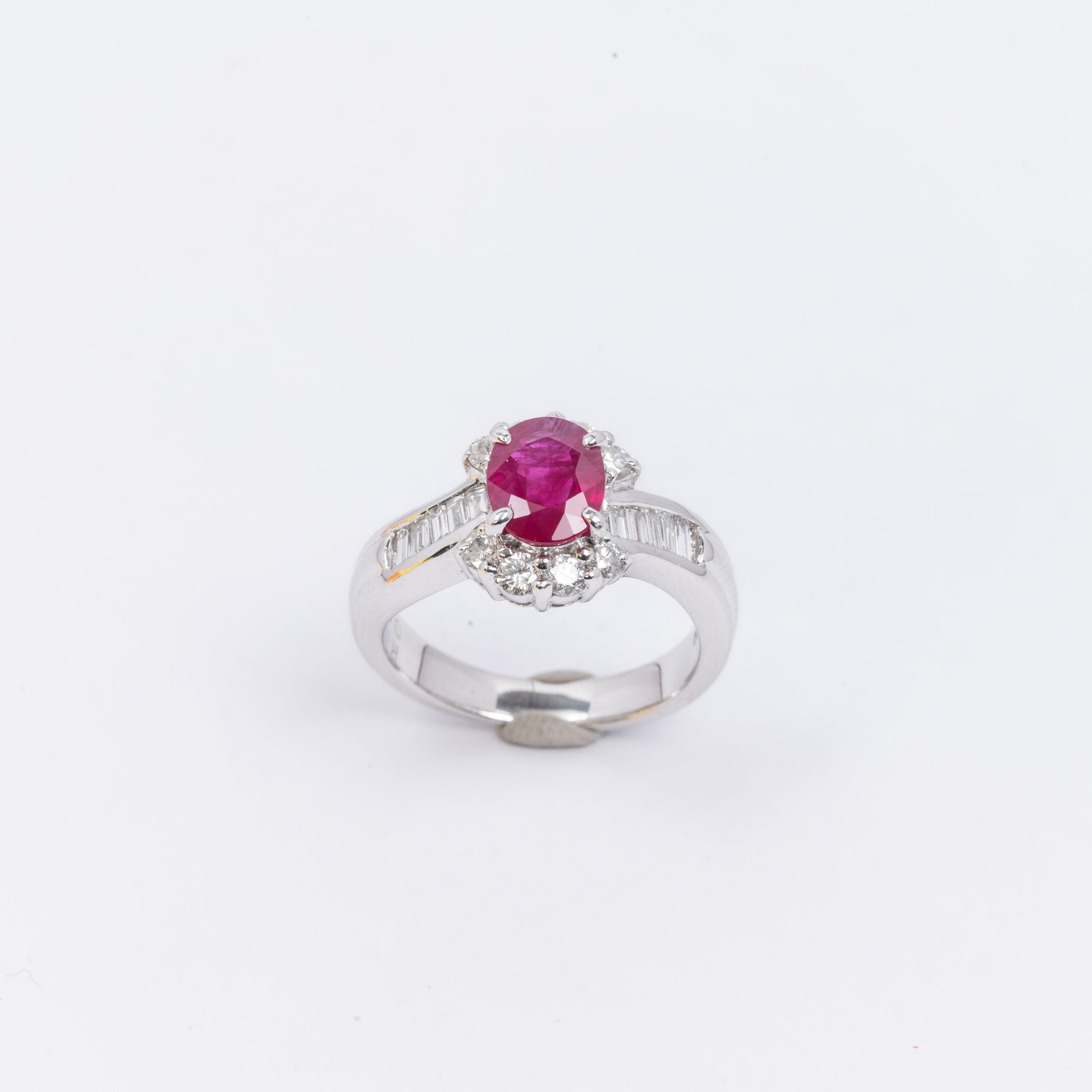 Ladies Ruby & Diamond Ring