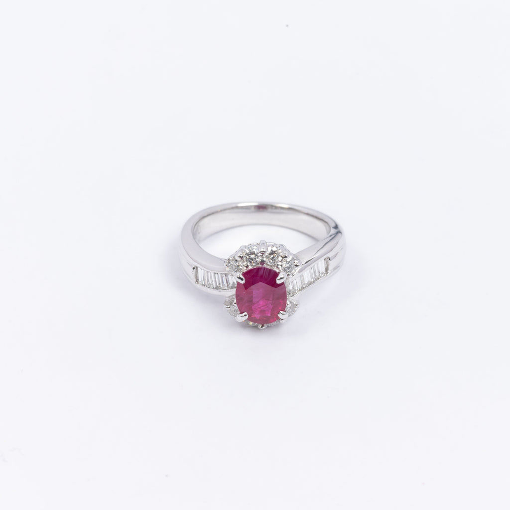 Ladies Ruby & Diamond Ring