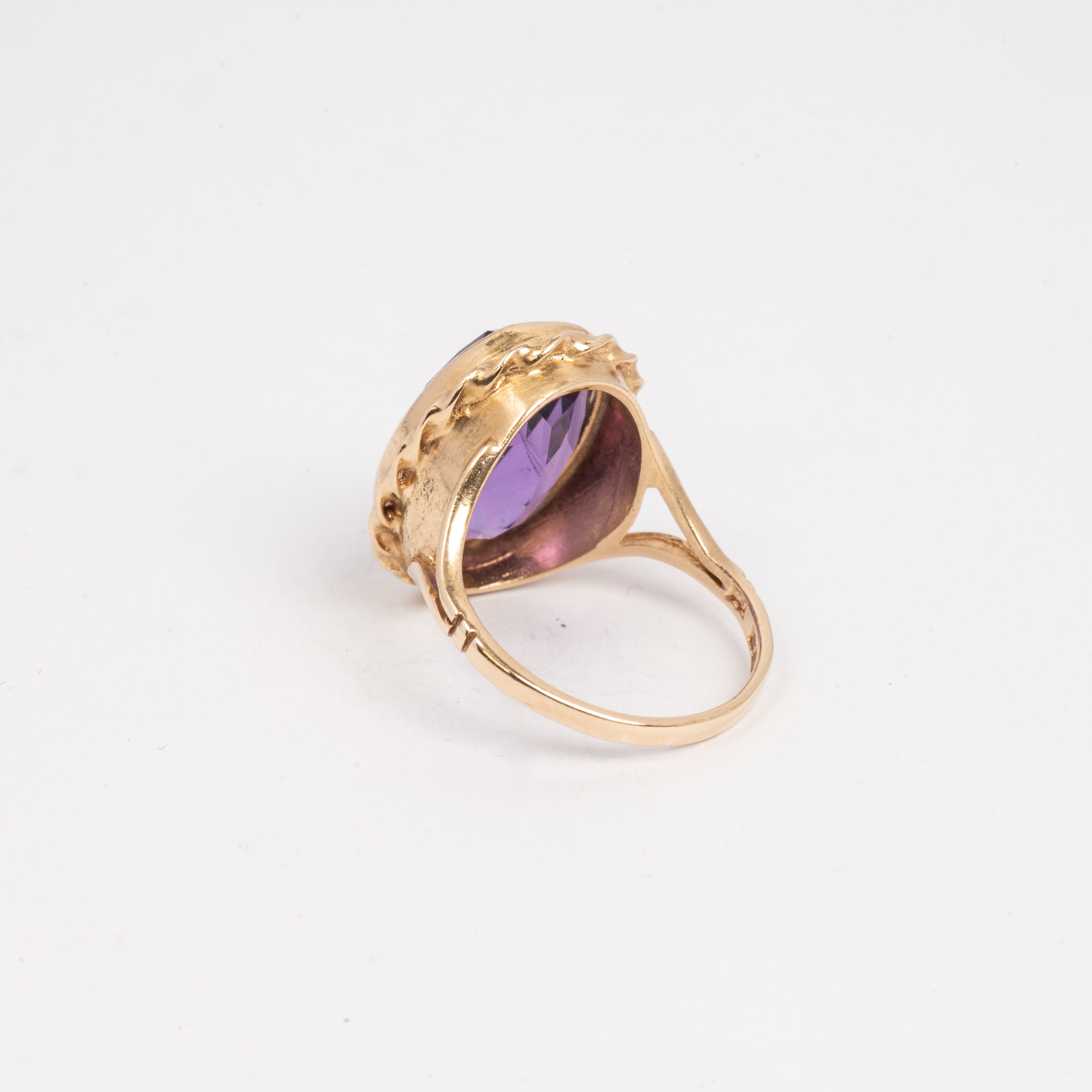 Ladies Large Amethyst Ring