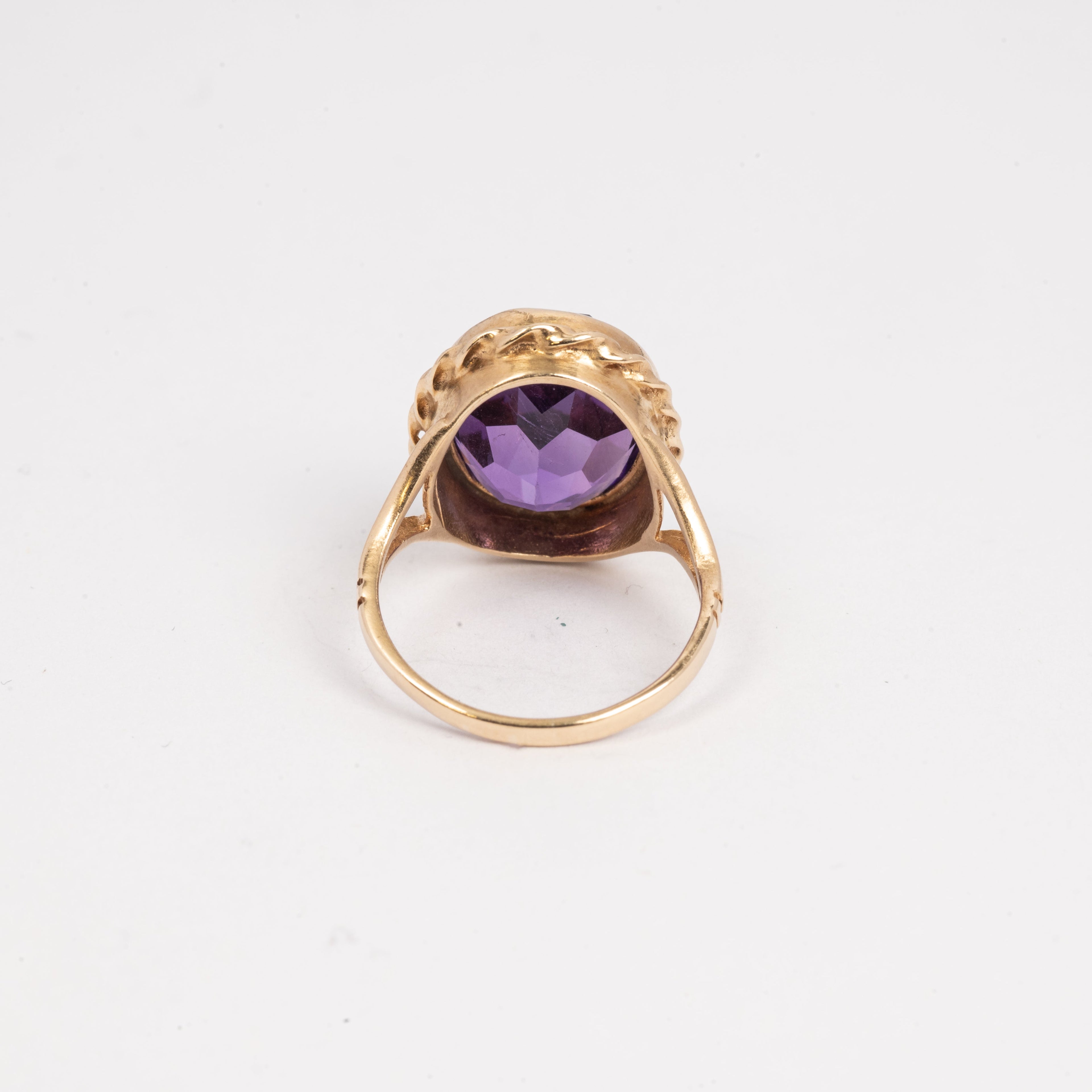Ladies Large Amethyst Ring
