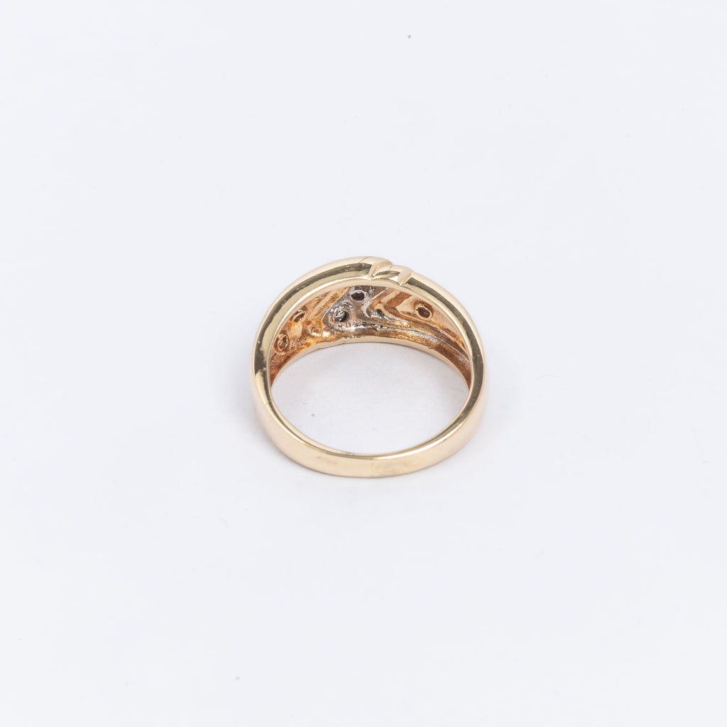 Mens Gold & Diamond Ring