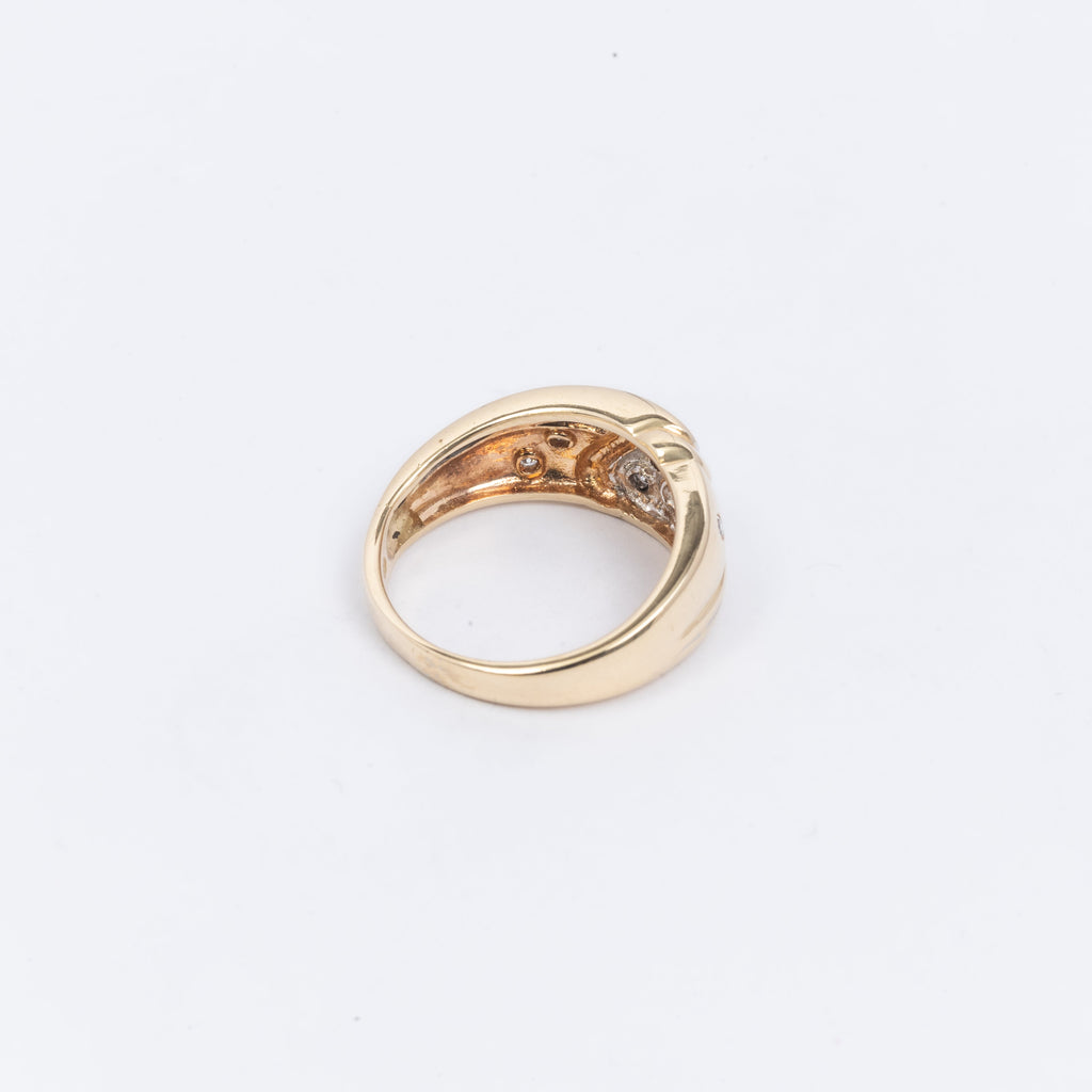 Mens Gold & Diamond Ring