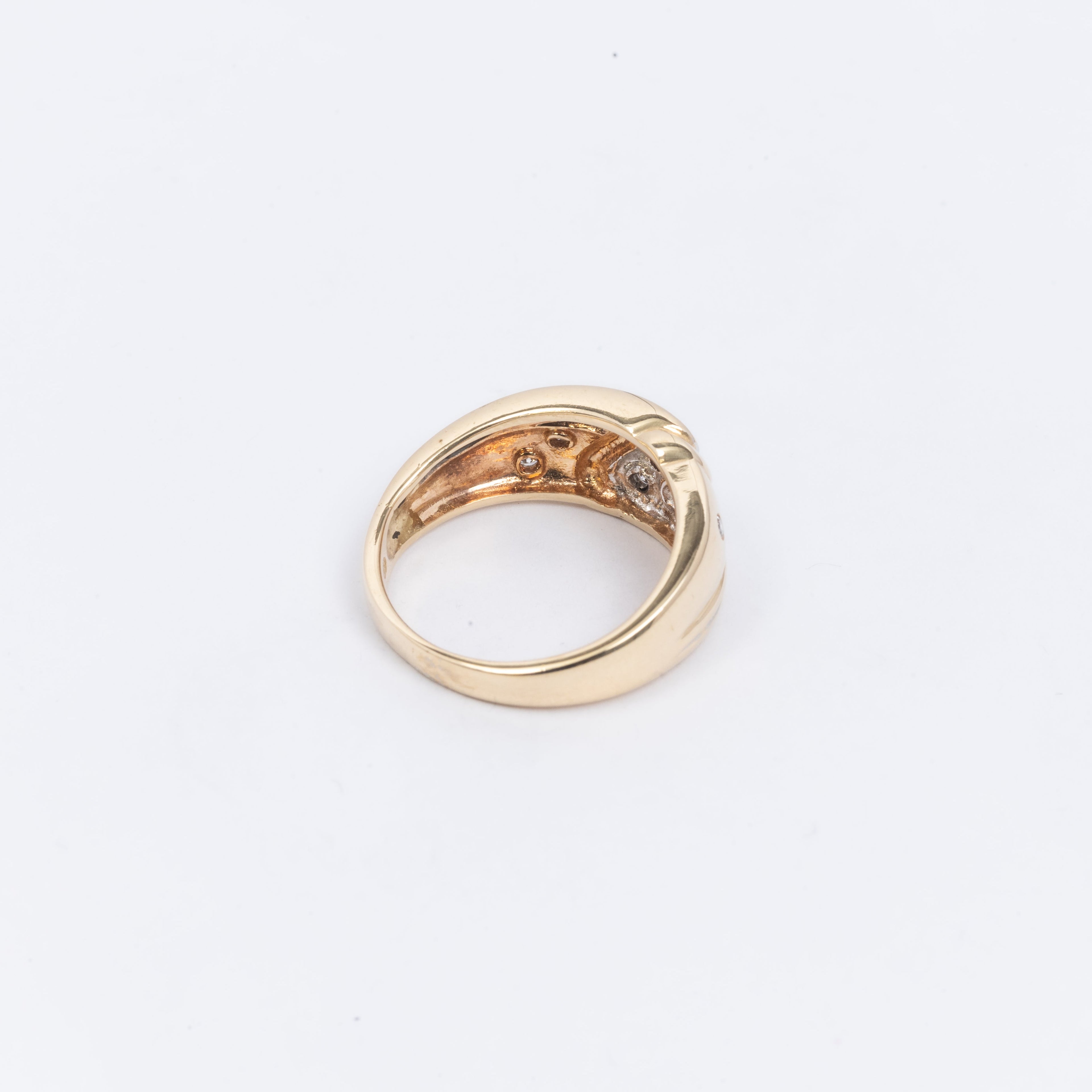 Mens Gold & Diamond Ring