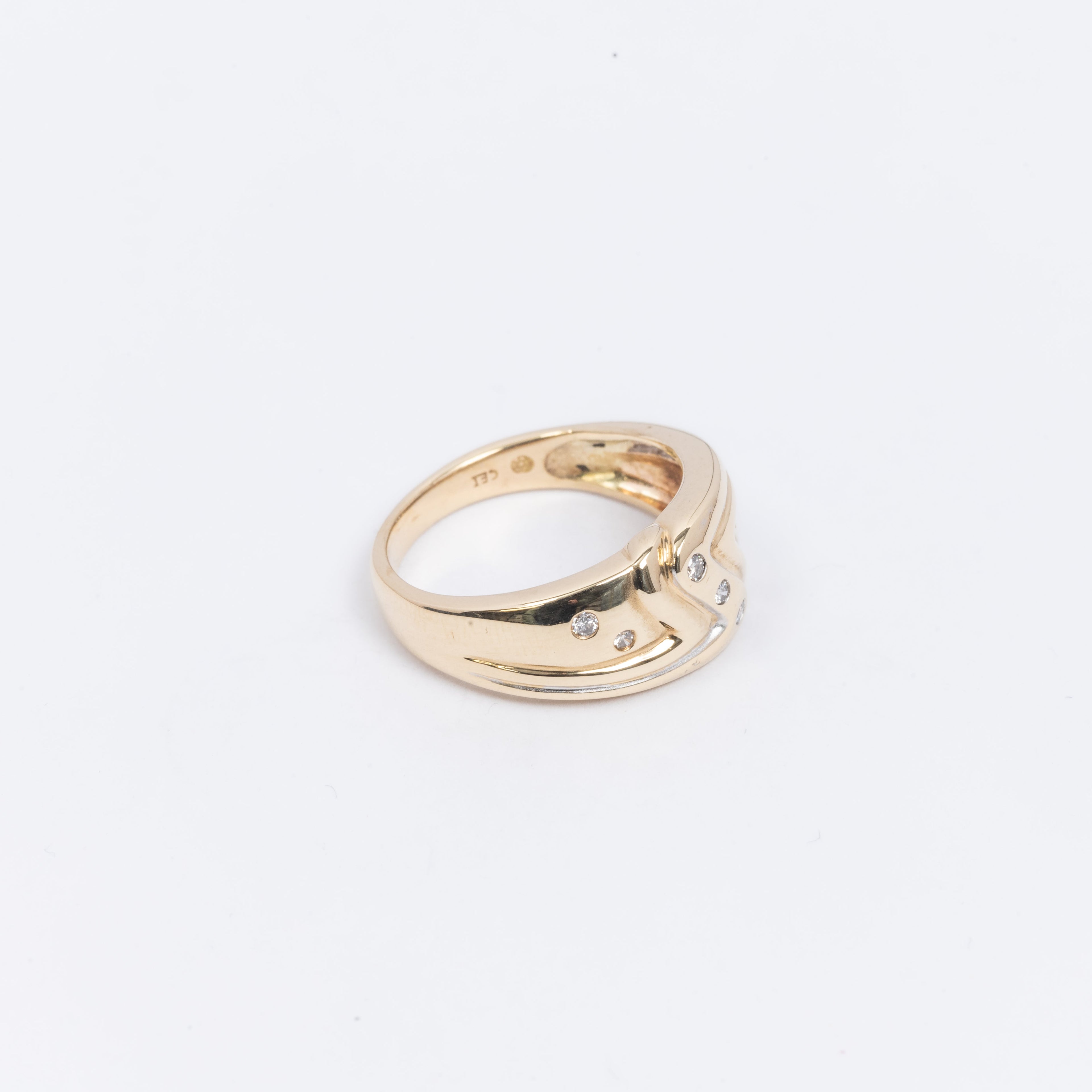 Mens Gold & Diamond Ring
