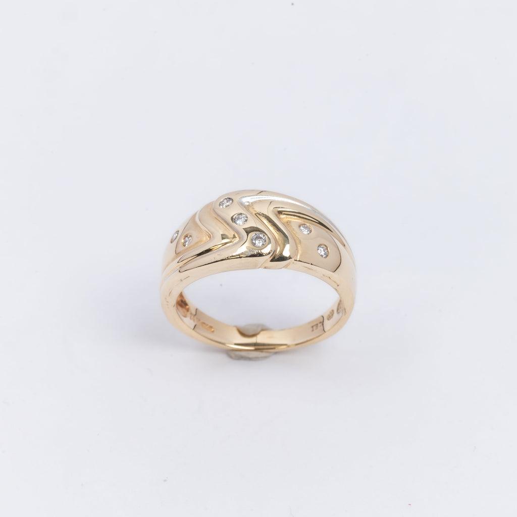 Mens Gold & Diamond Ring