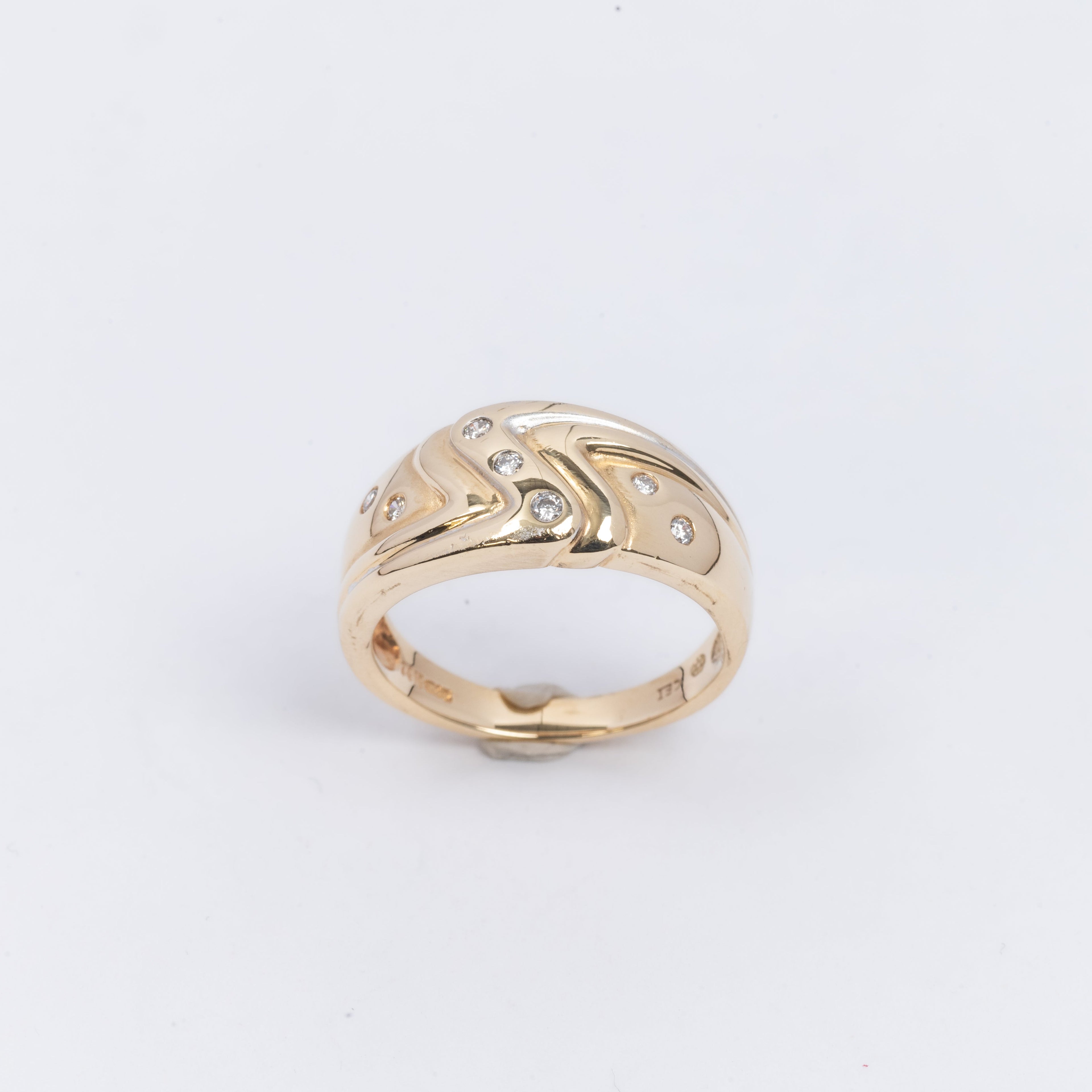 Mens Gold & Diamond Ring