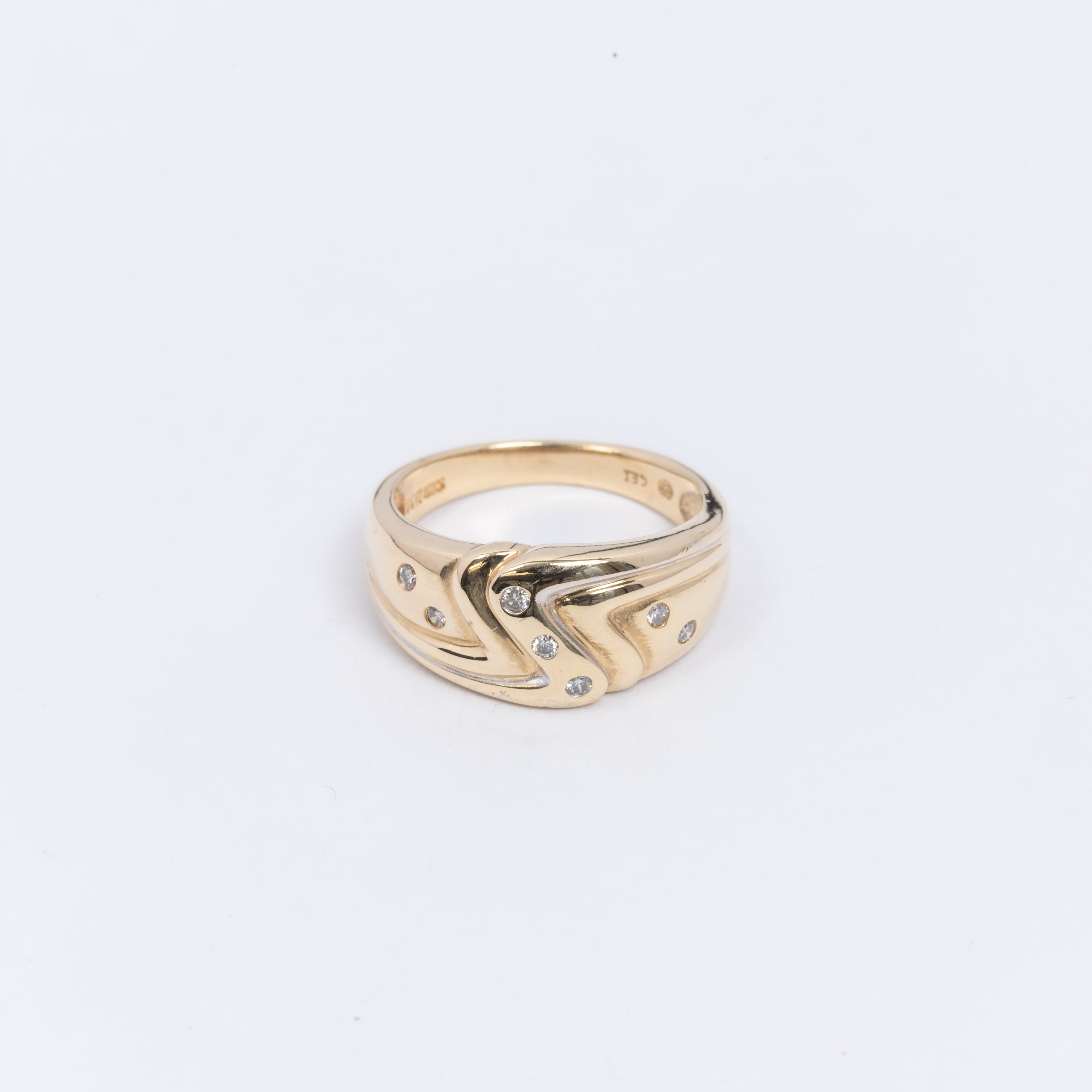 Mens Gold & Diamond Ring