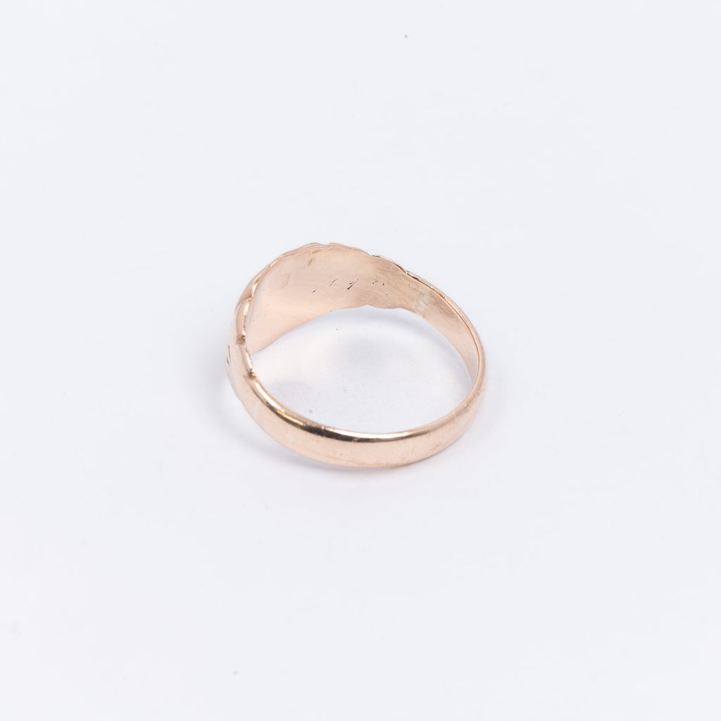 Mens Rose Gold Signet Ring
