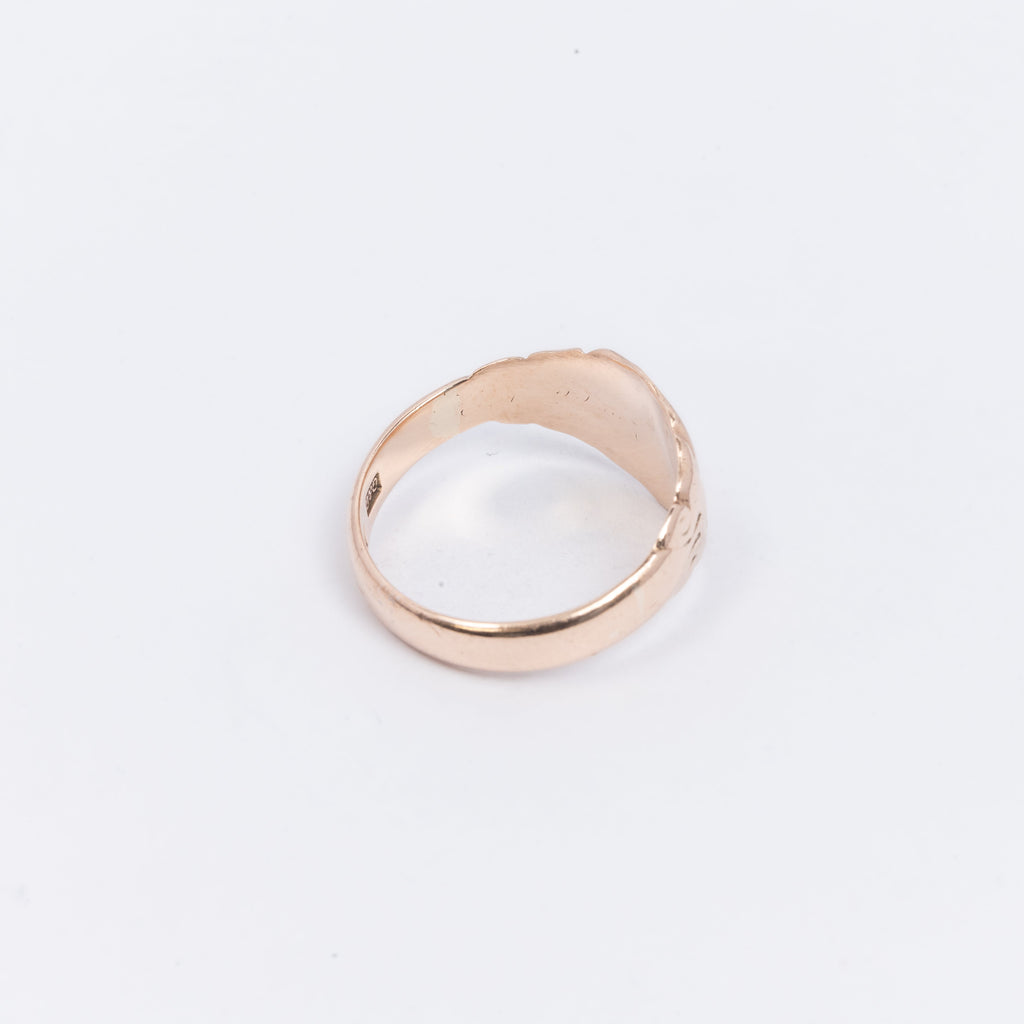 Mens Rose Gold Signet Ring
