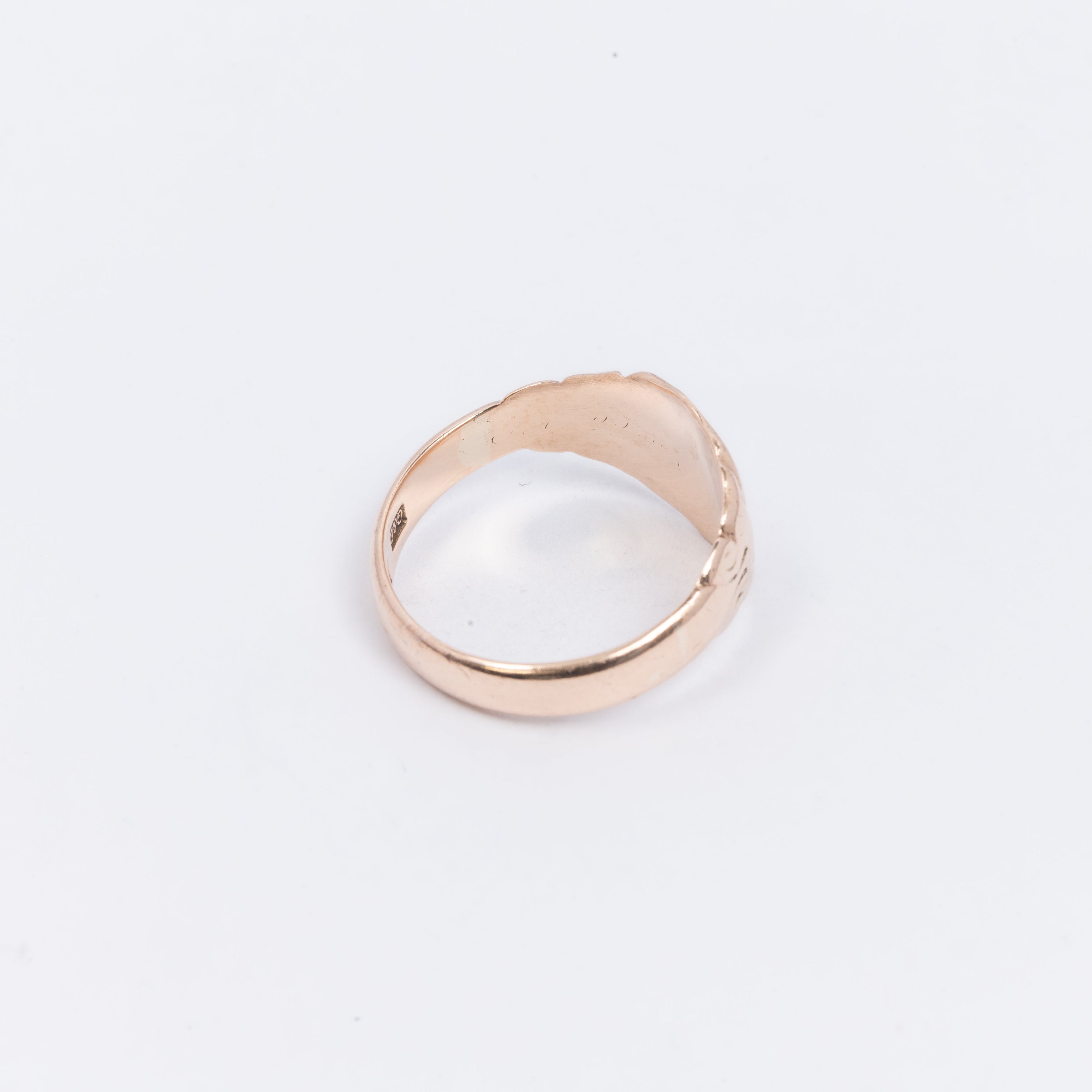 Mens Rose Gold Signet Ring