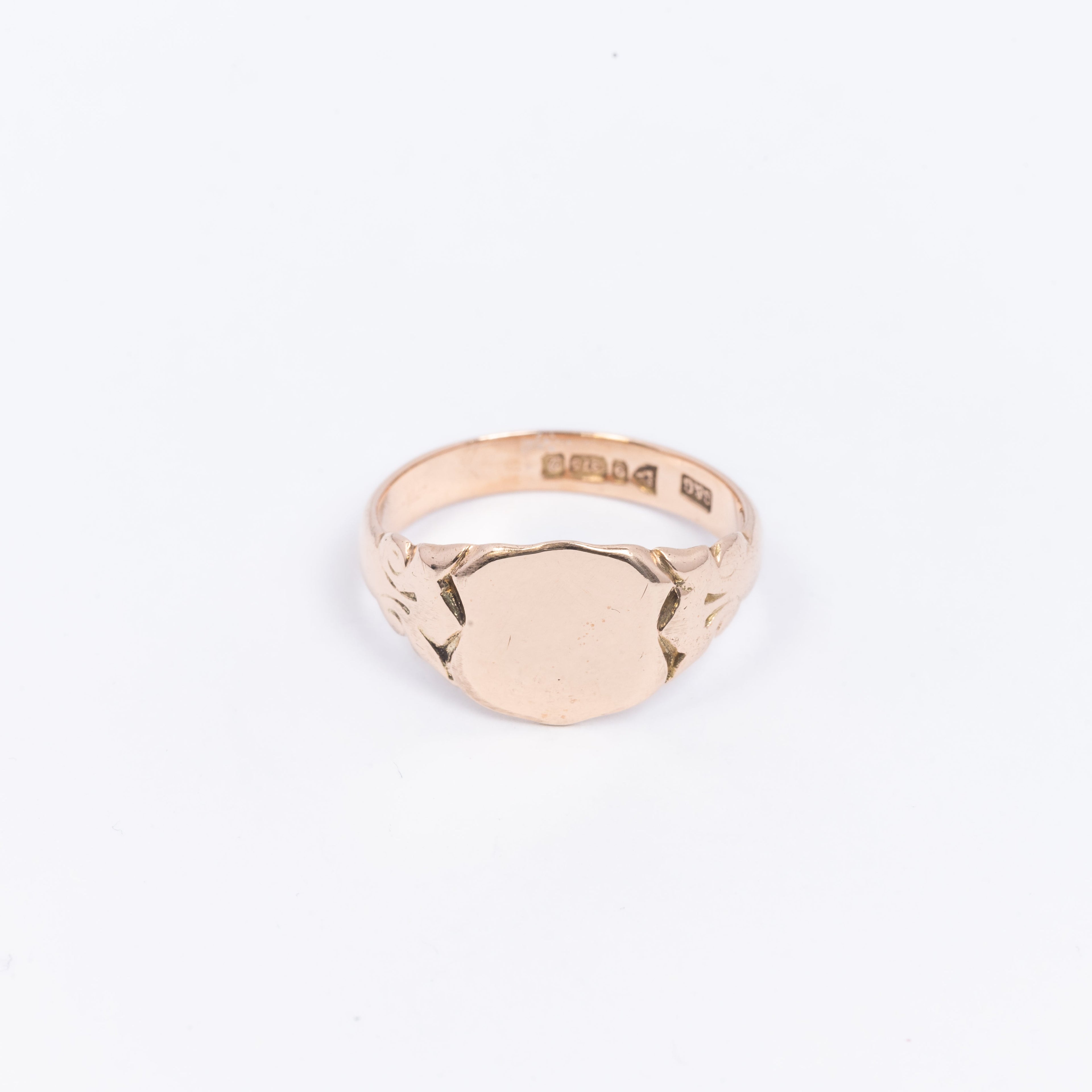 Mens Rose Gold Signet Ring