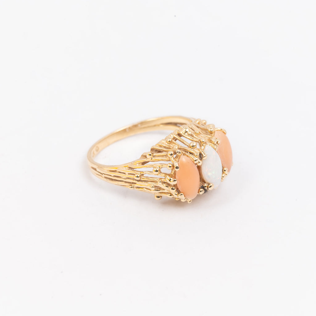 Ladies Gold & Opal Ring