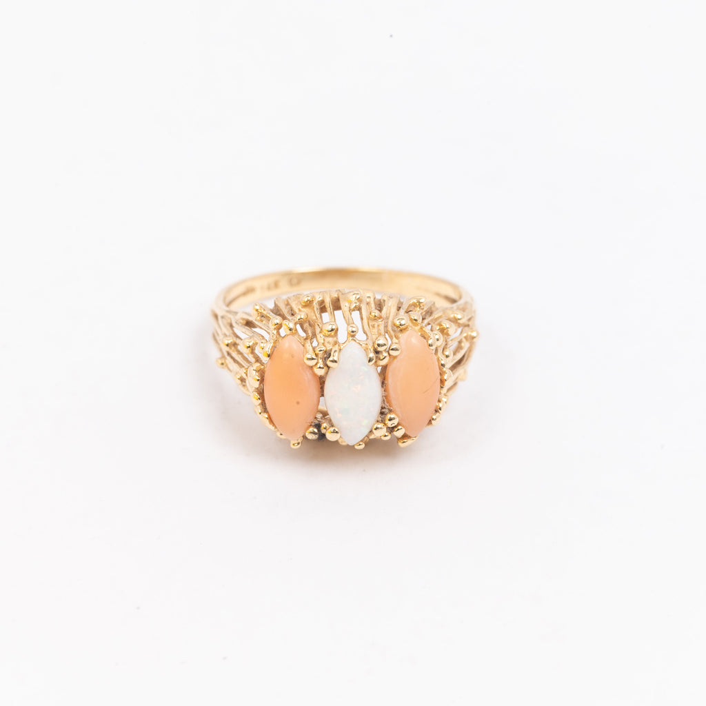 Ladies Gold & Opal Ring