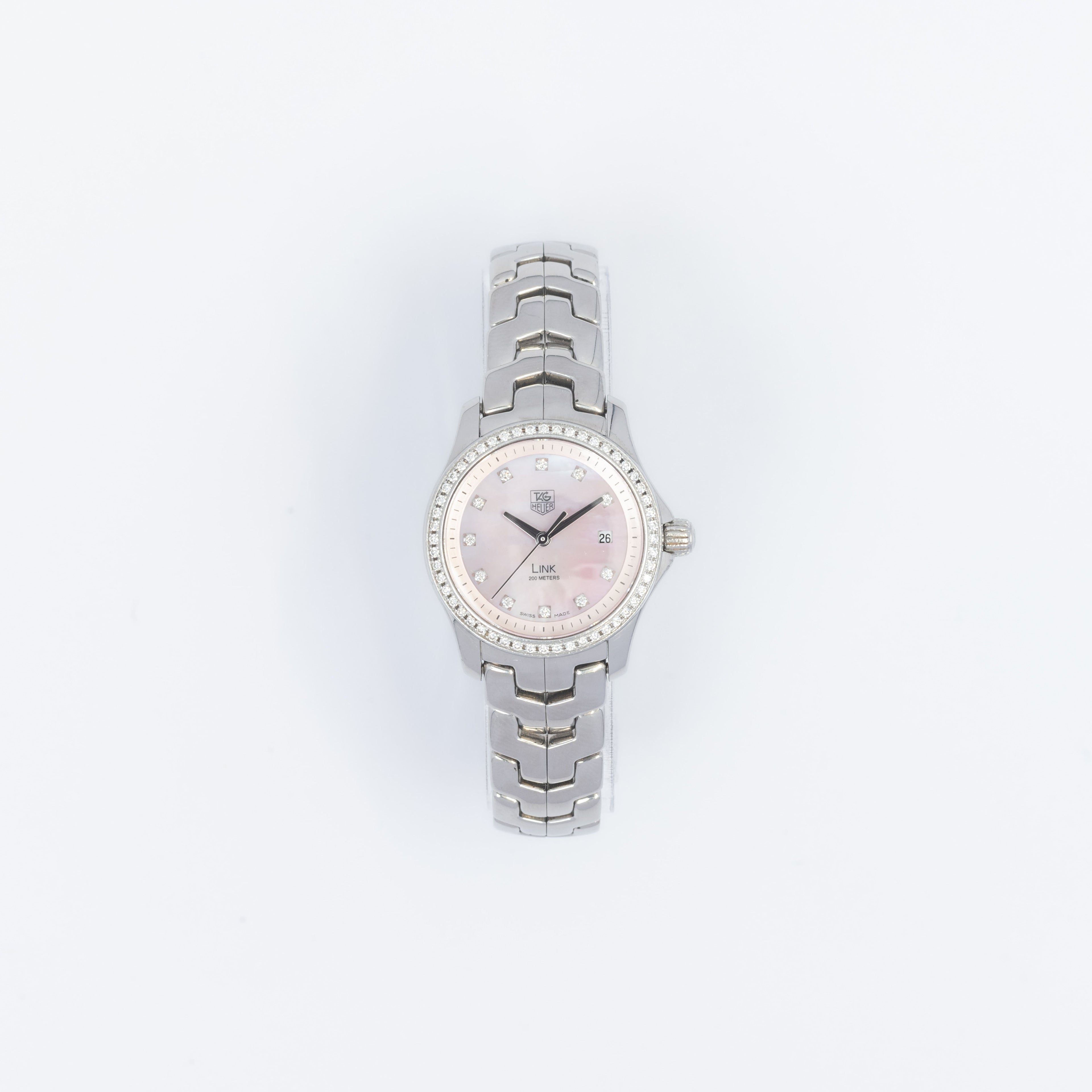 TAG Heuer Link Diamond Bezel Stainless Steel – (Ref. WJF131E)