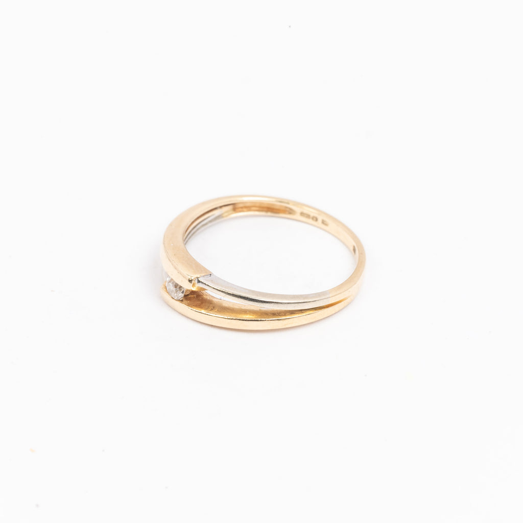 Vintage Gold Ladies Solitaire