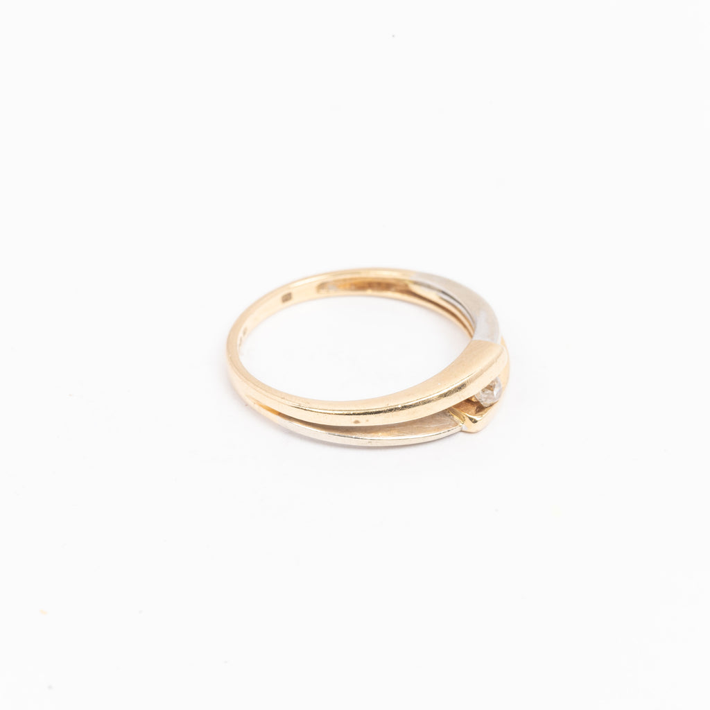Vintage Gold Ladies Solitaire