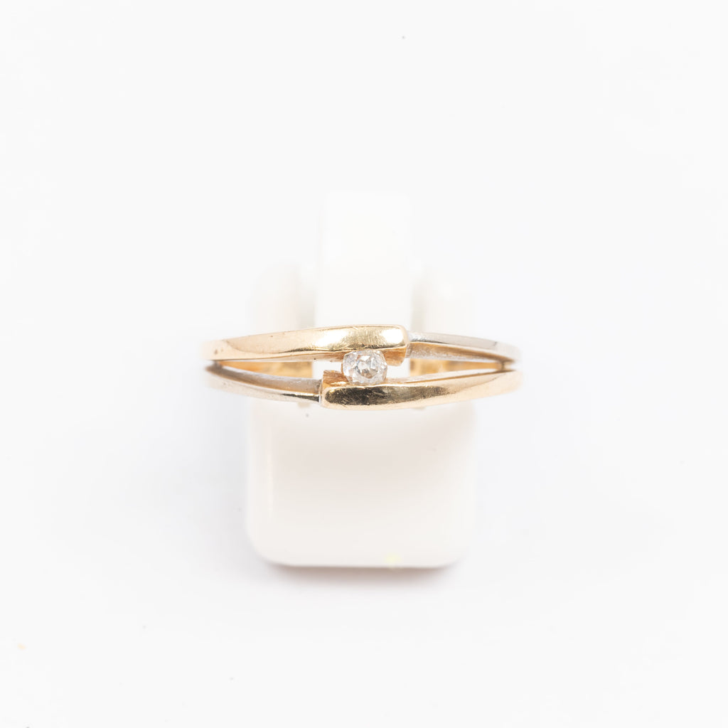 Vintage Gold Ladies Solitaire