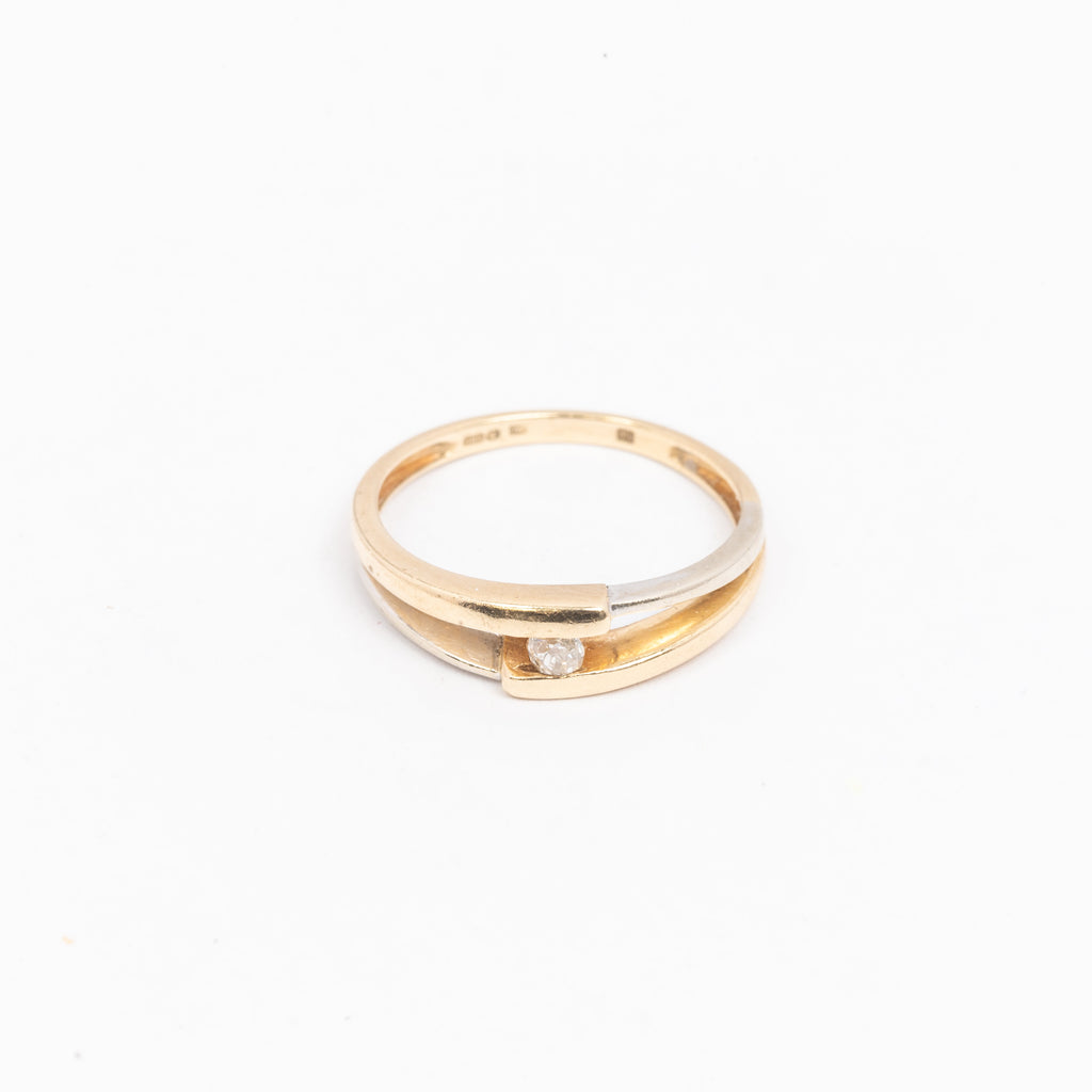 Vintage Gold Ladies Solitaire