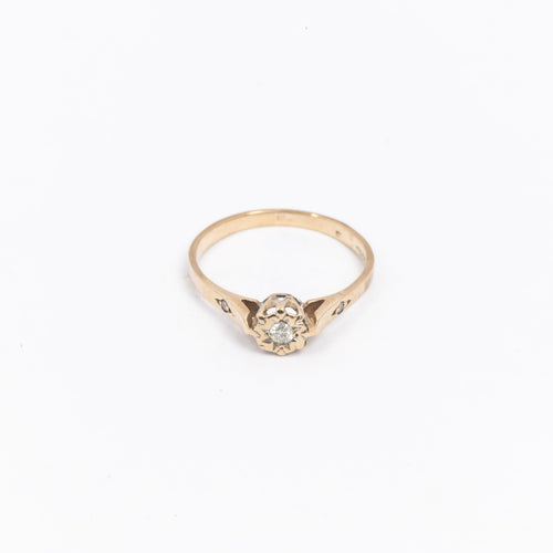 Illusion Diamond Solitaire Ring