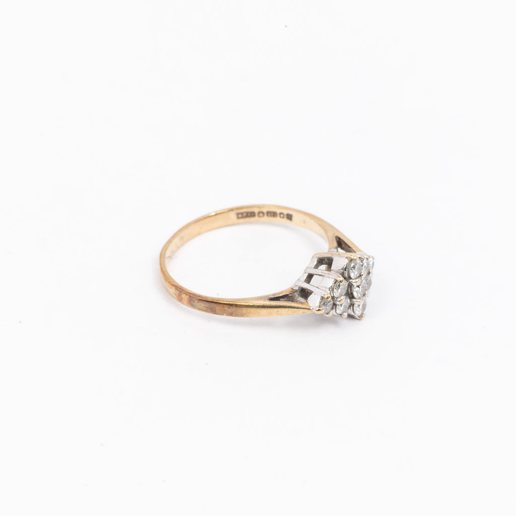 Ladies Diamond Cluster Ring