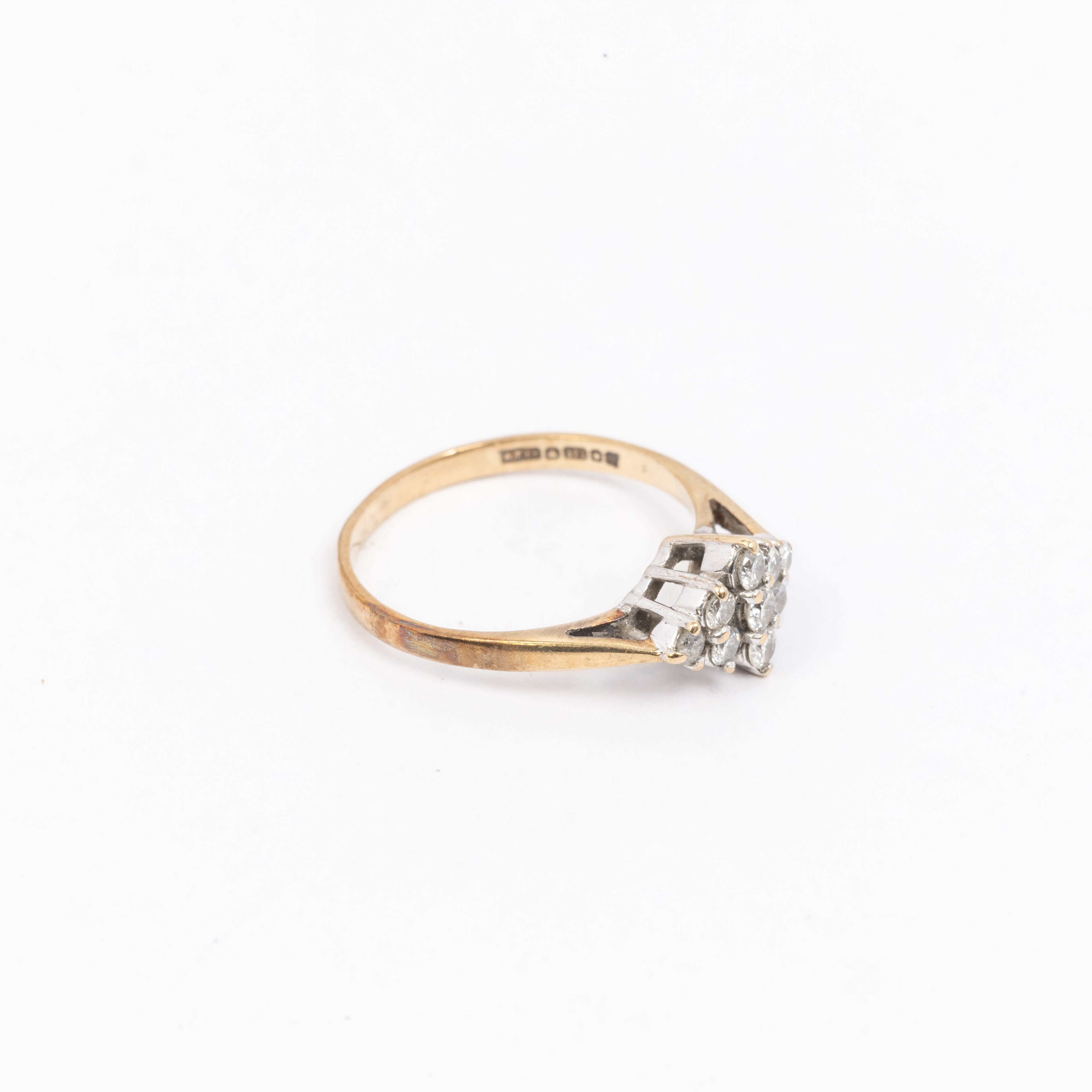Ladies Diamond Cluster Ring