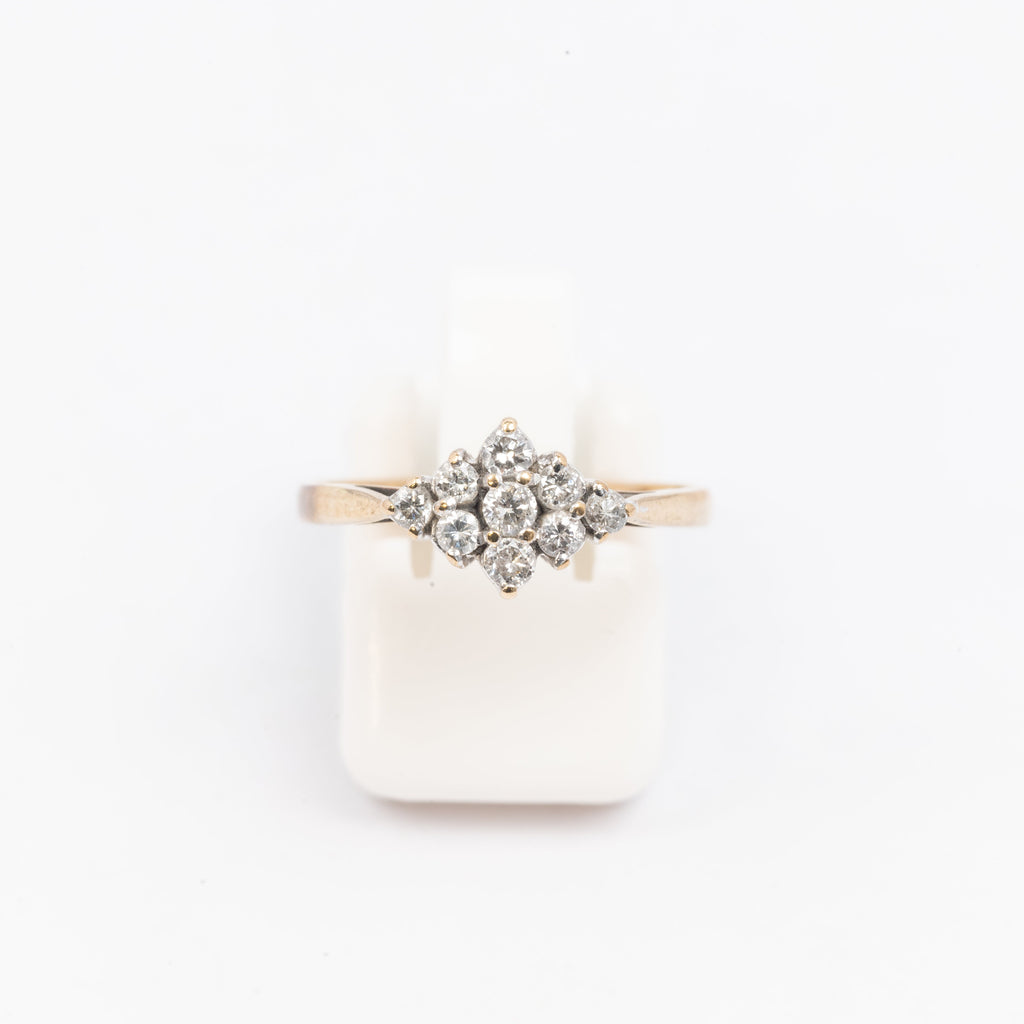 Ladies Diamond Cluster Ring