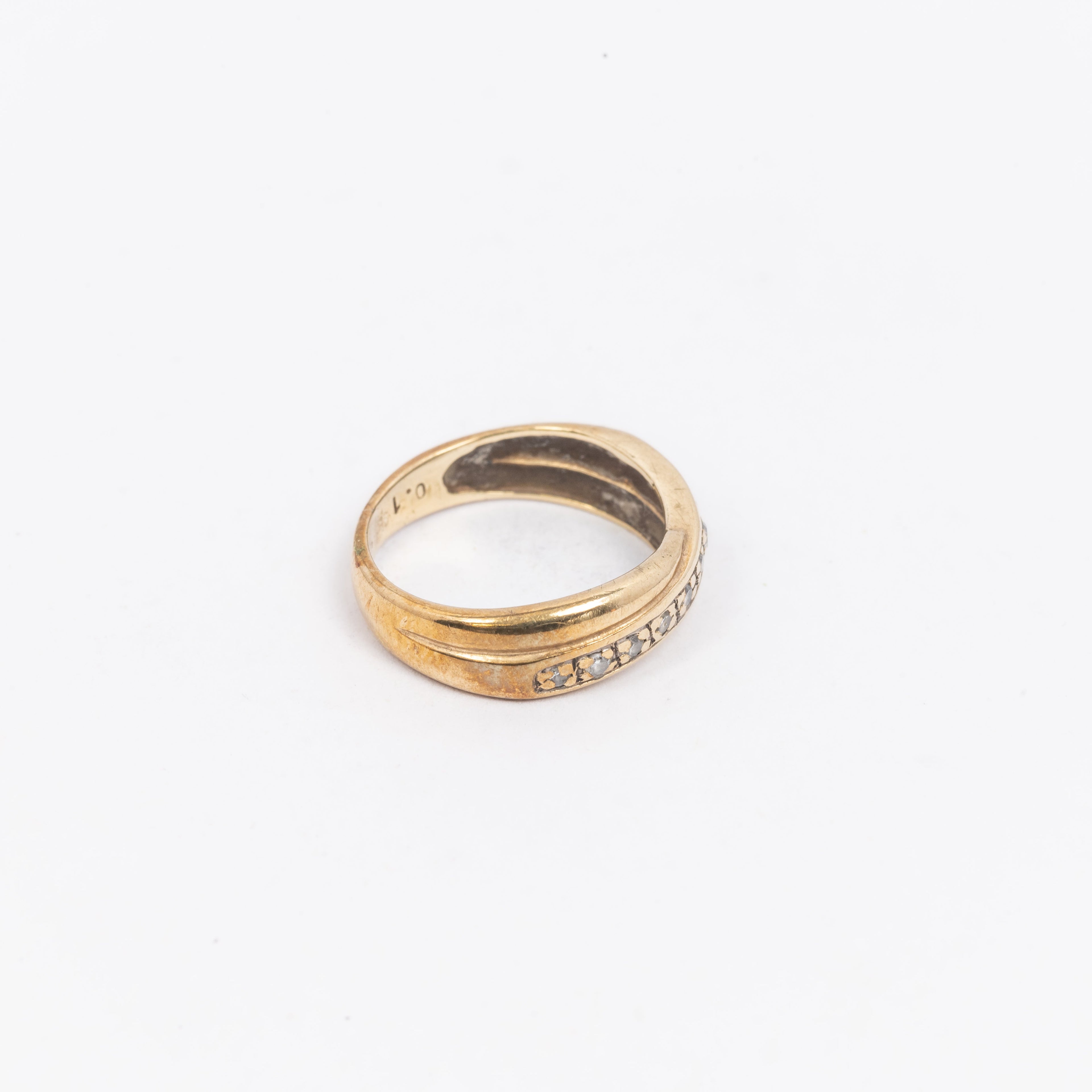 Ladies Half Twist Eternity Ring