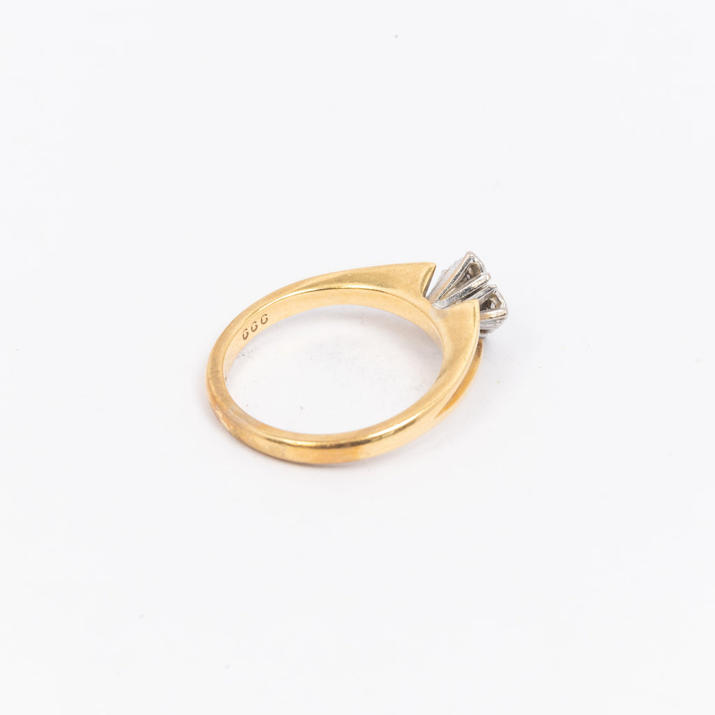 Ladies Split Cluster Diamond Ring