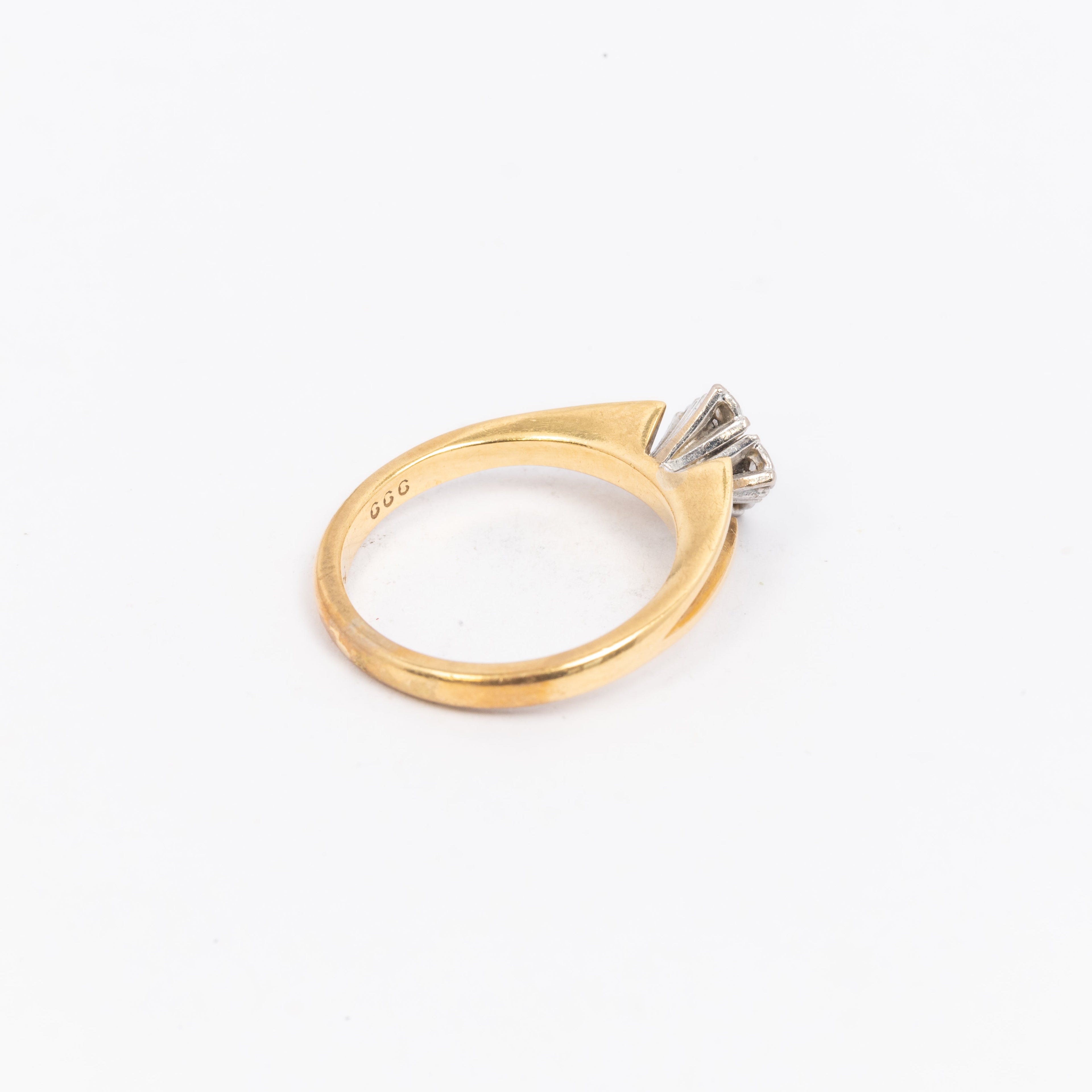 Ladies Split Cluster Diamond Ring