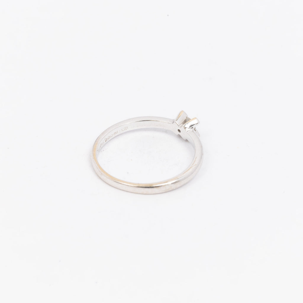 Ladies White Gold Solitaire Ring