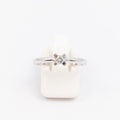 Ladies White Gold Solitaire Ring