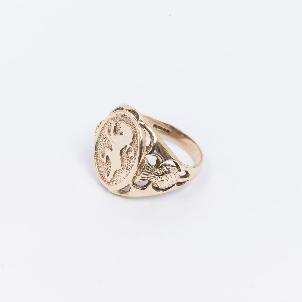 Mens Scottish Lion Ring