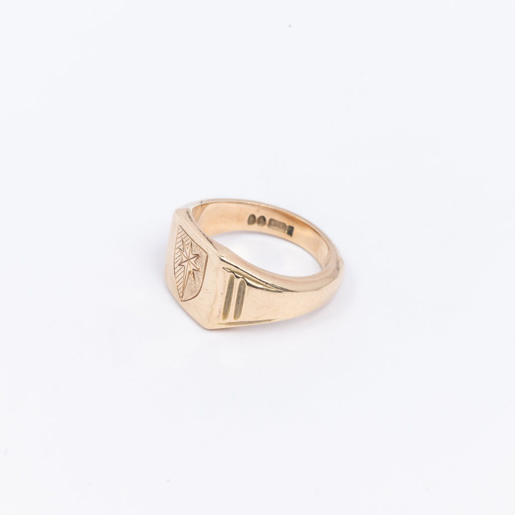 Mens Square Signet Ring