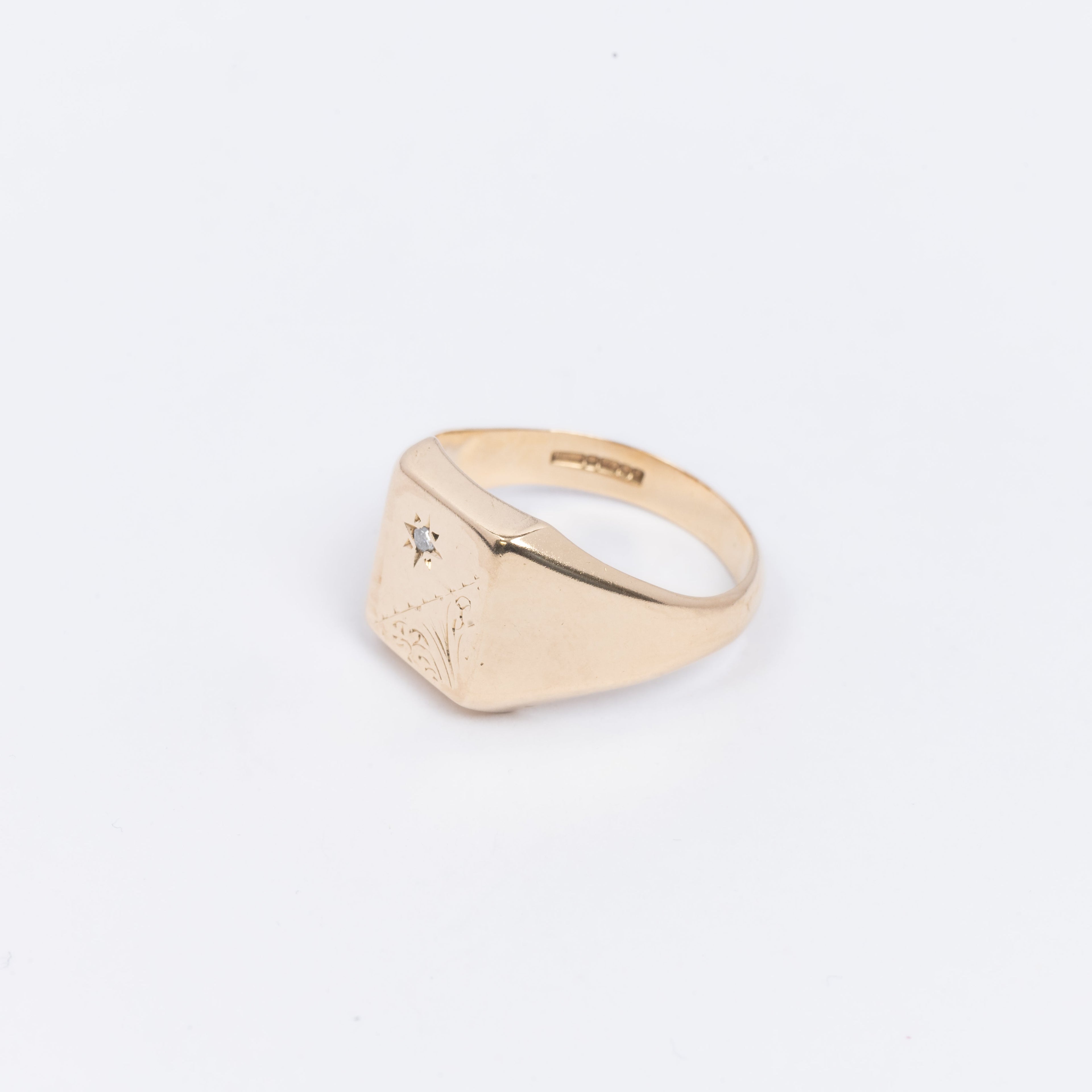 Mens Square Signet Ring