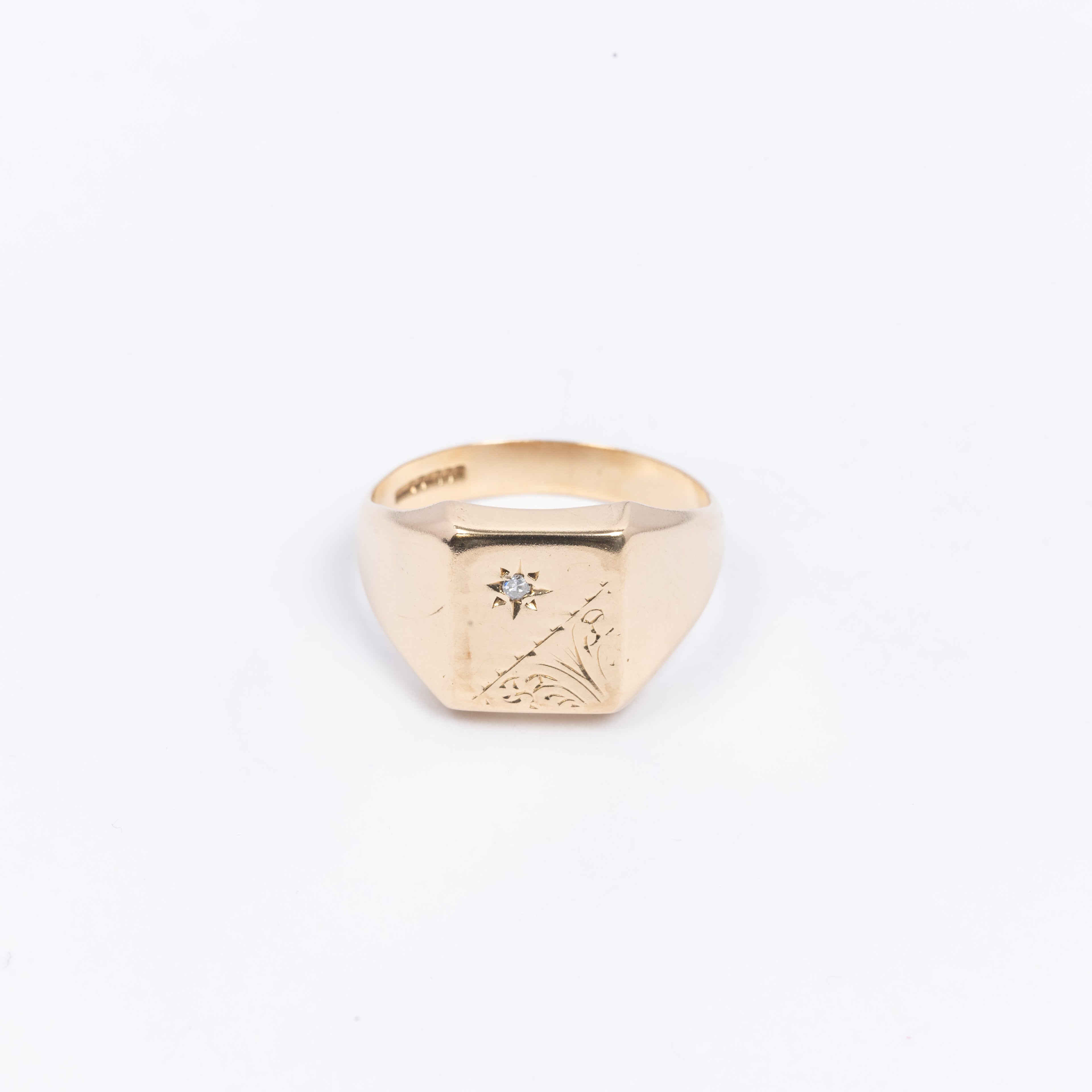 Mens Square Signet Ring