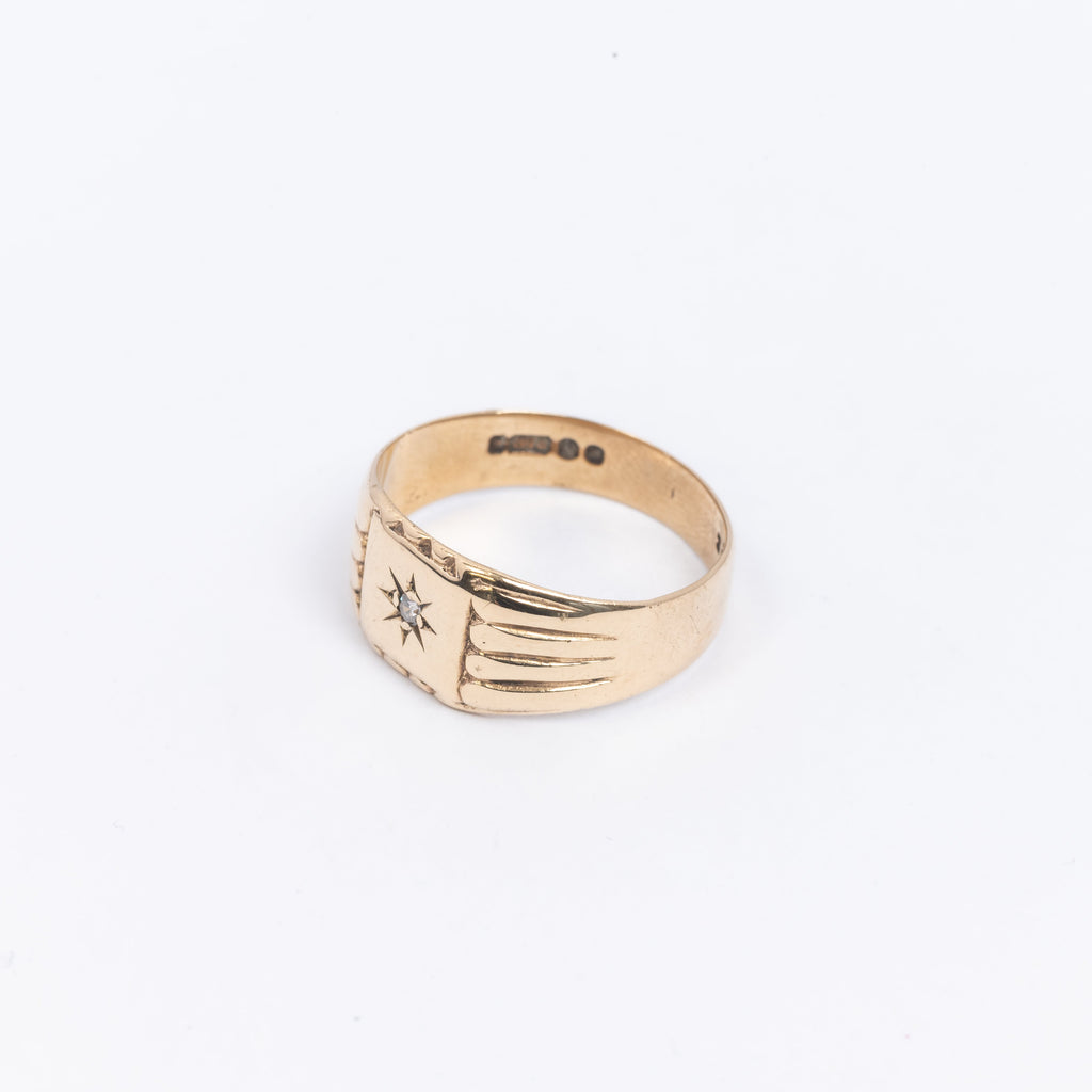Mens Square Signet Ring