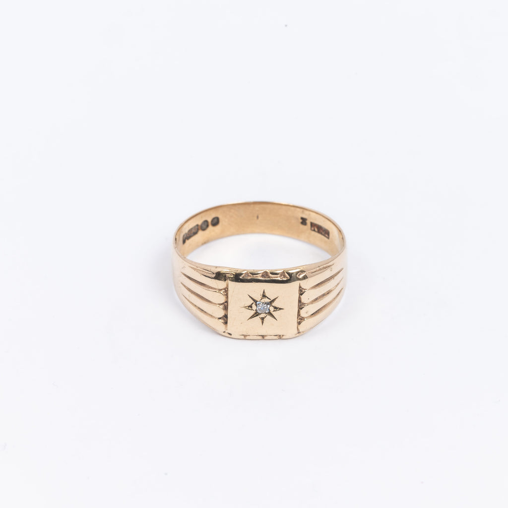 Mens Square Signet Ring