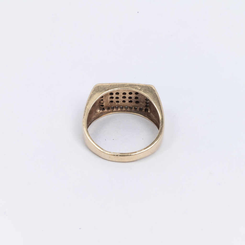 Mens Large Pave Ring