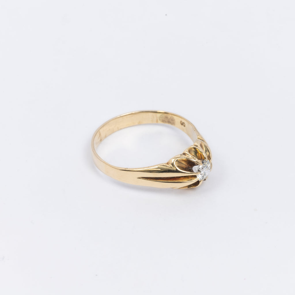 Mens Diamond Solitaire Ring