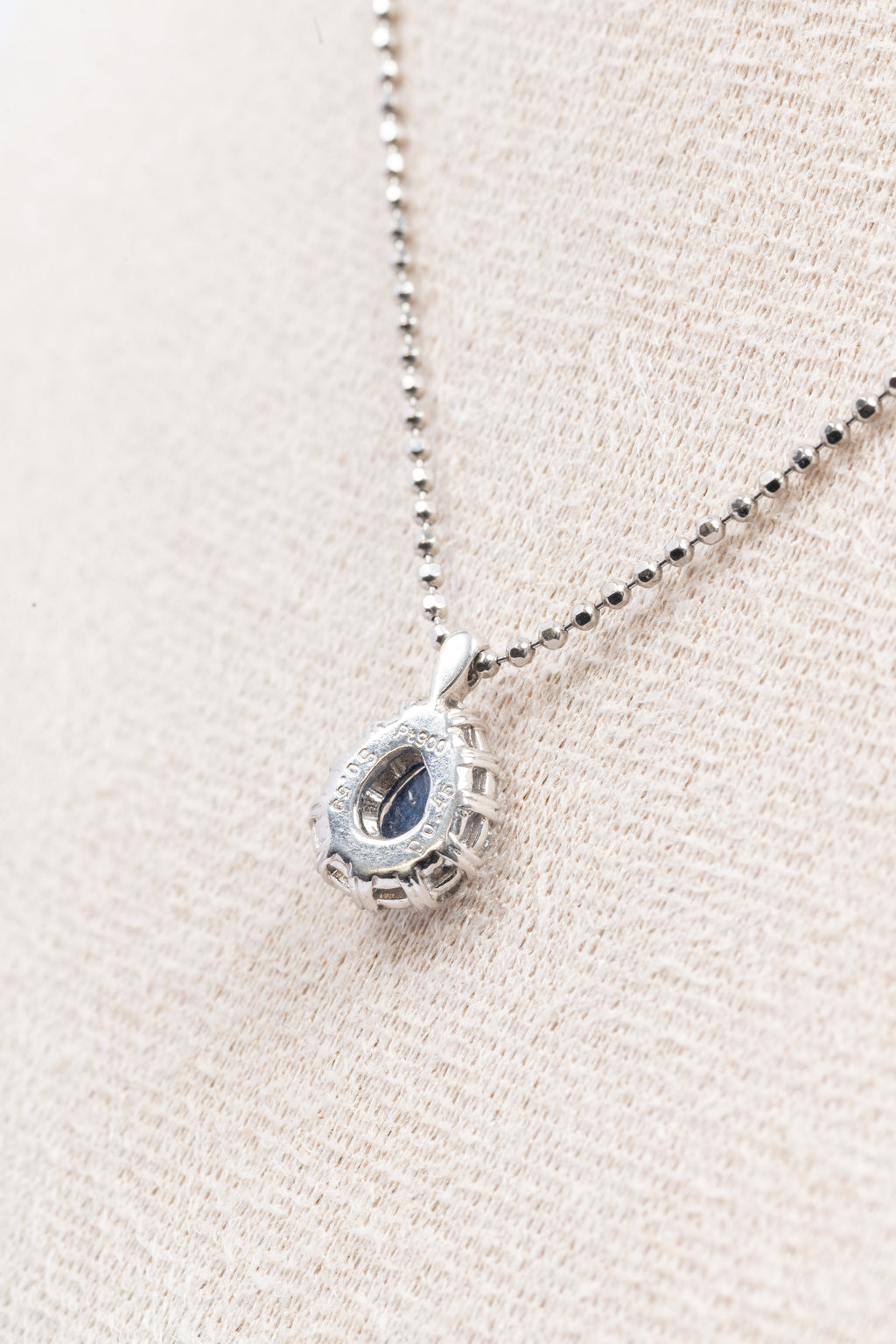 Sapphire & Diamond Platinum Necklace