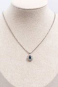 Sapphire & Diamond Platinum Necklace