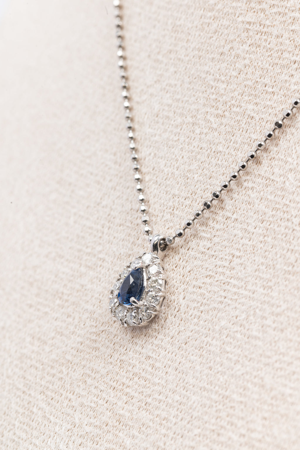 Sapphire & Diamond Platinum Necklace