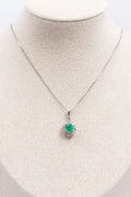 Emerald & Diamond Necklace