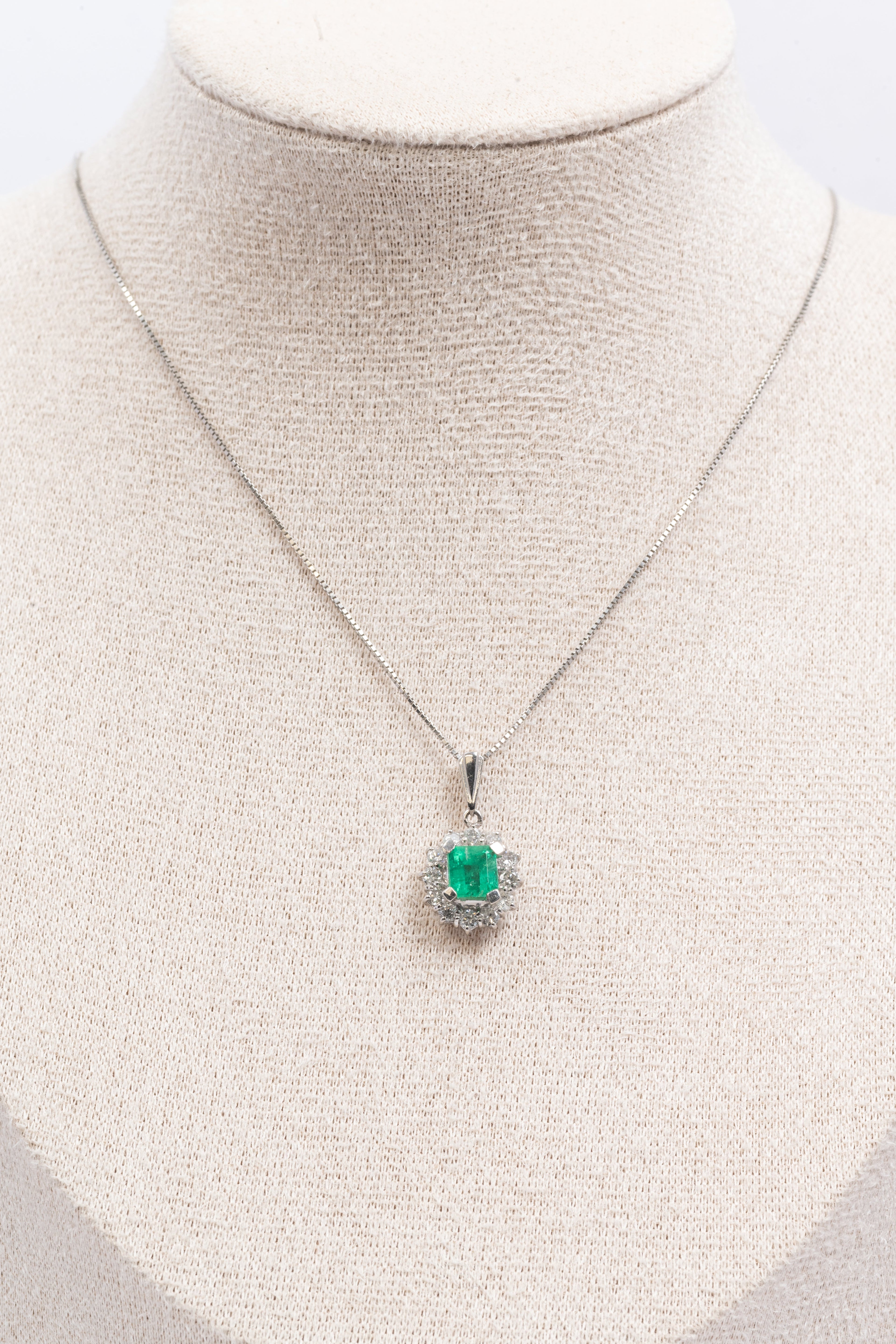 Emerald & Diamond Necklace