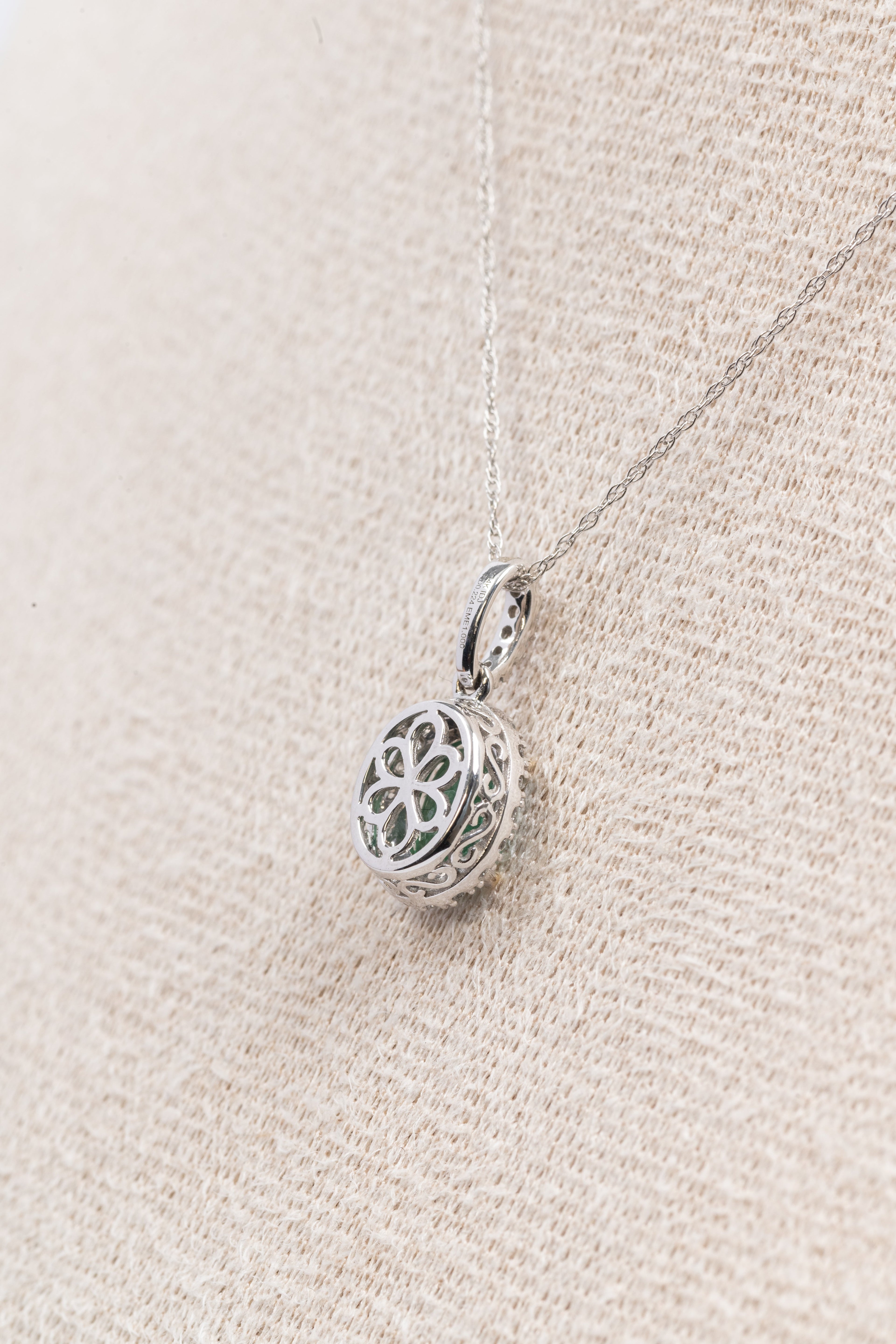 Emerald & Diamond Necklace