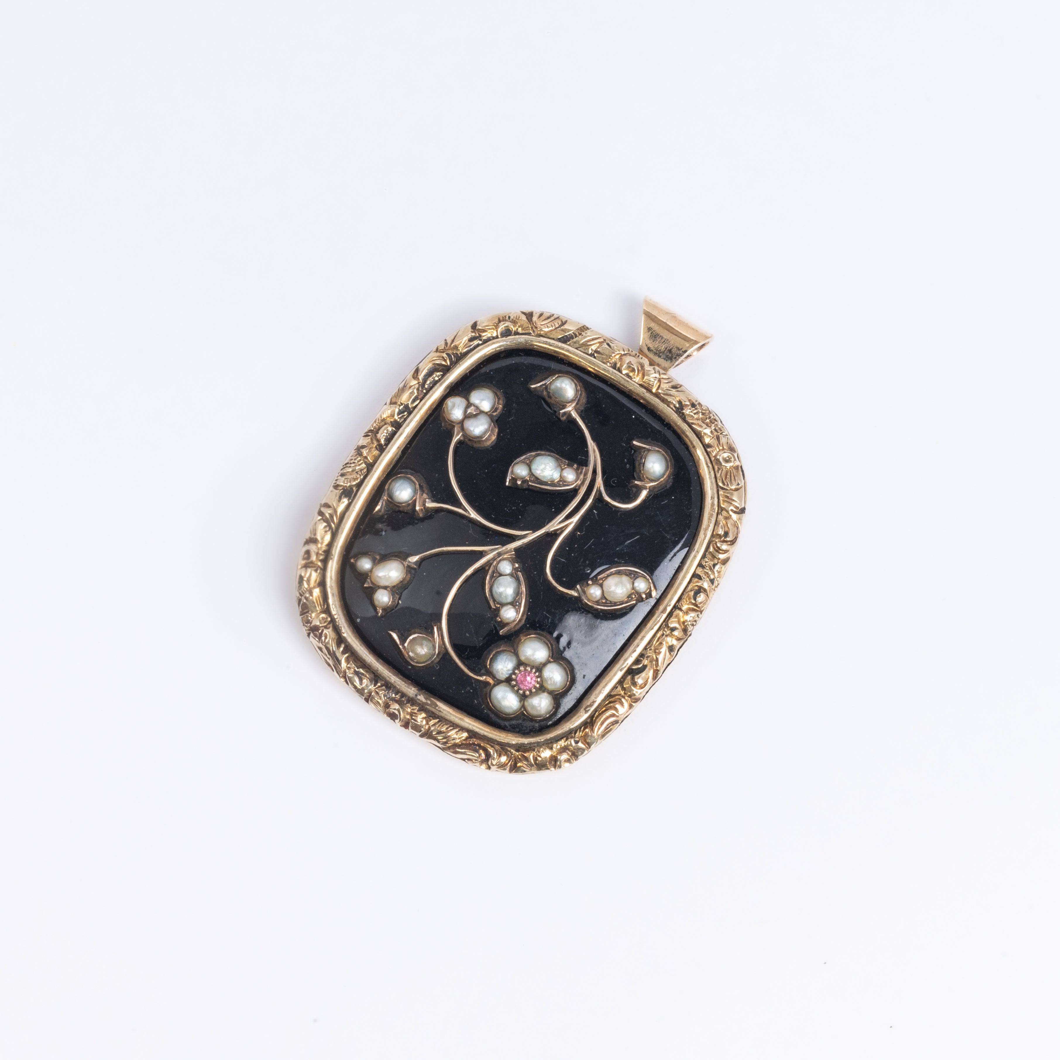 c1880 Mourning Pendant